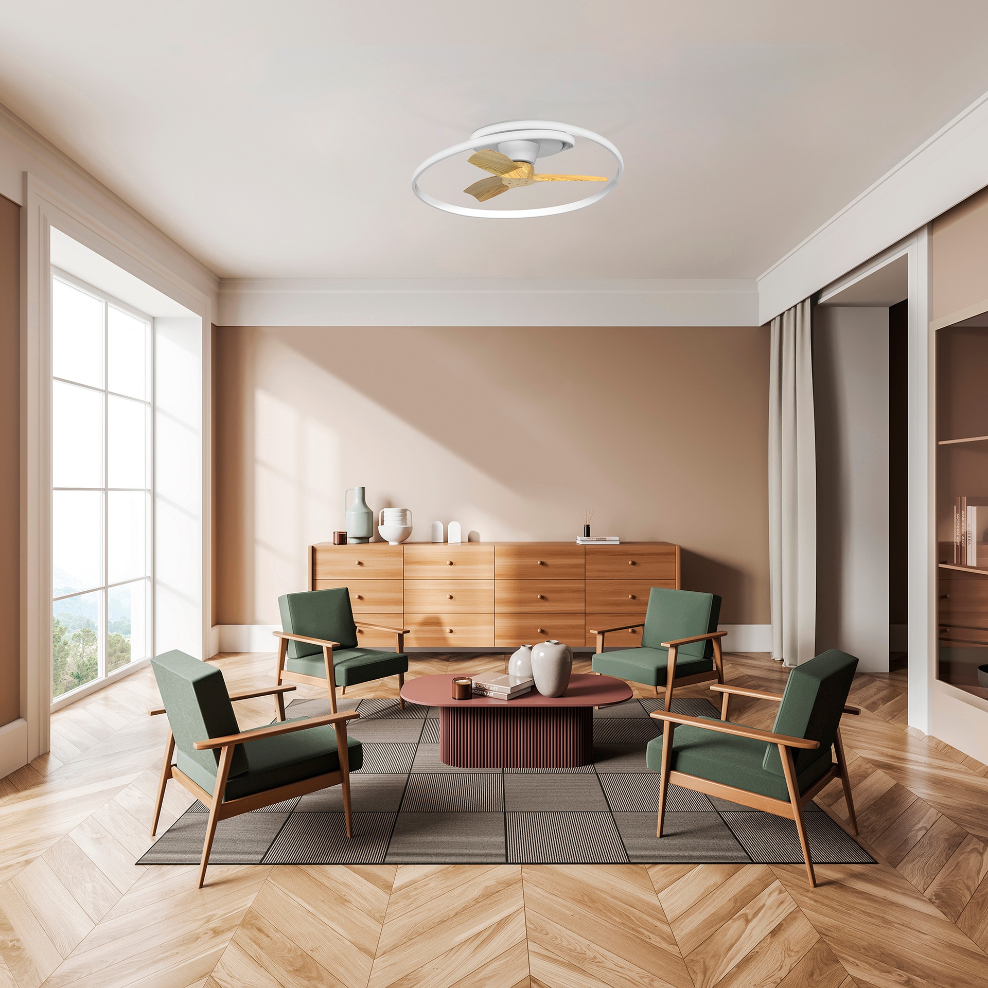 OCEAN * CEILING / FAN - WOOD