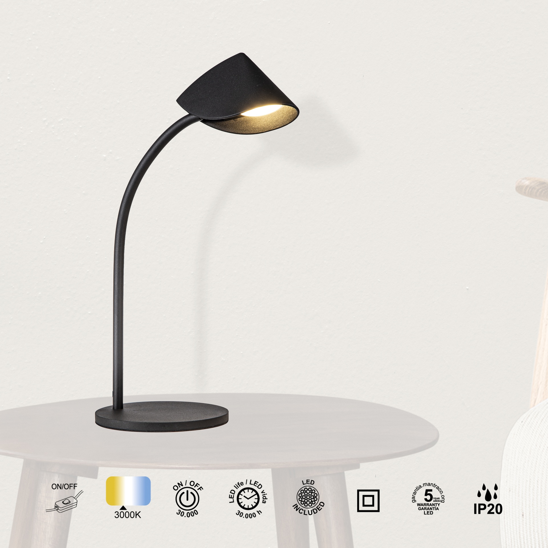 CAPUCCINA * DA TAVOLO LED PICCOLA 8.5W