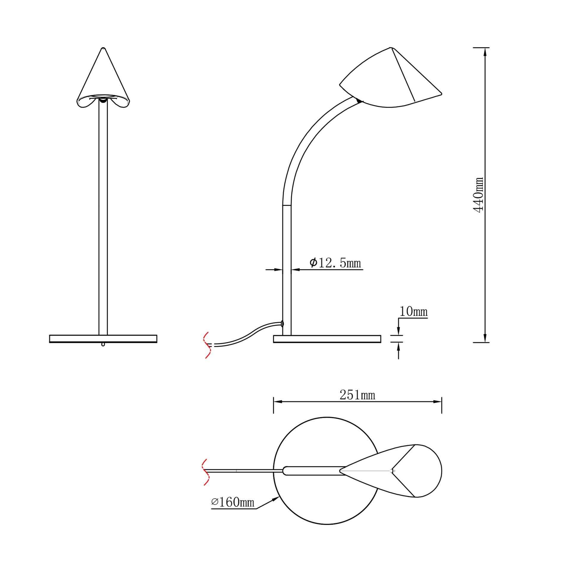 CAPUCCINA * DA TAVOLO LED PICCOLA 8.5W