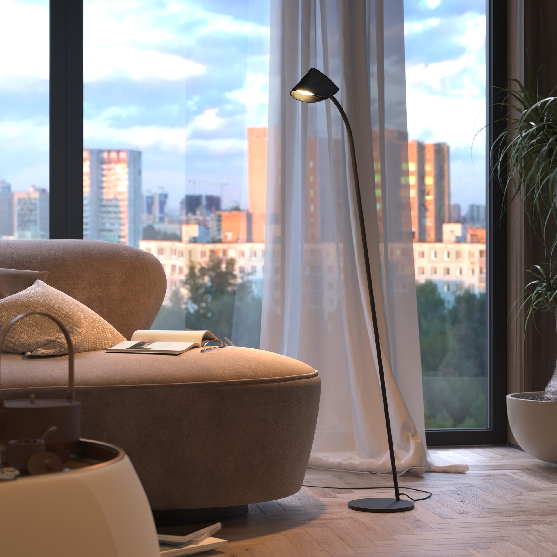 CAPUCCINA * LAMPADAIRE DE SALON LED 8.5W