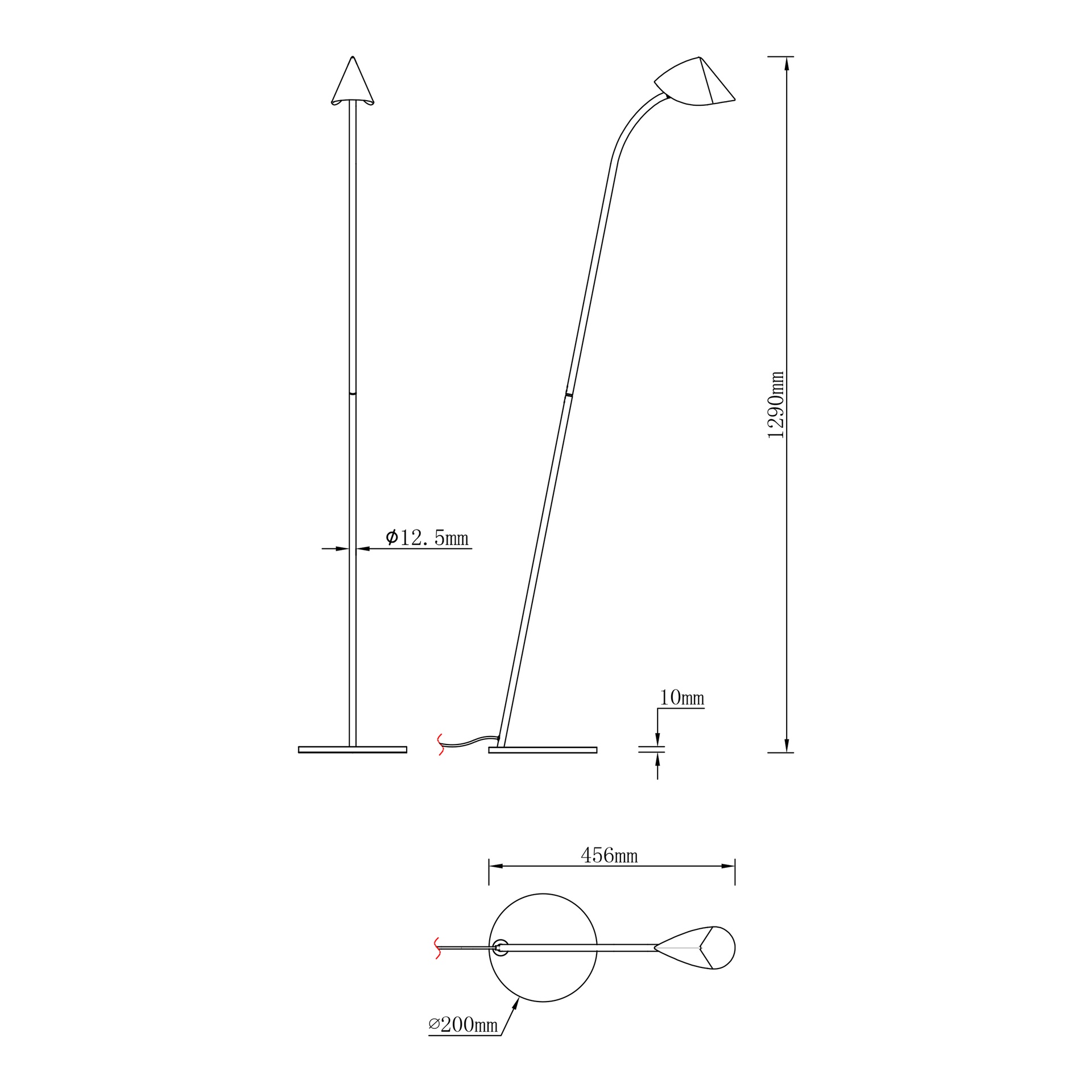 CAPUCCINA * LAMPADAIRE DE SALON LED 8.5W