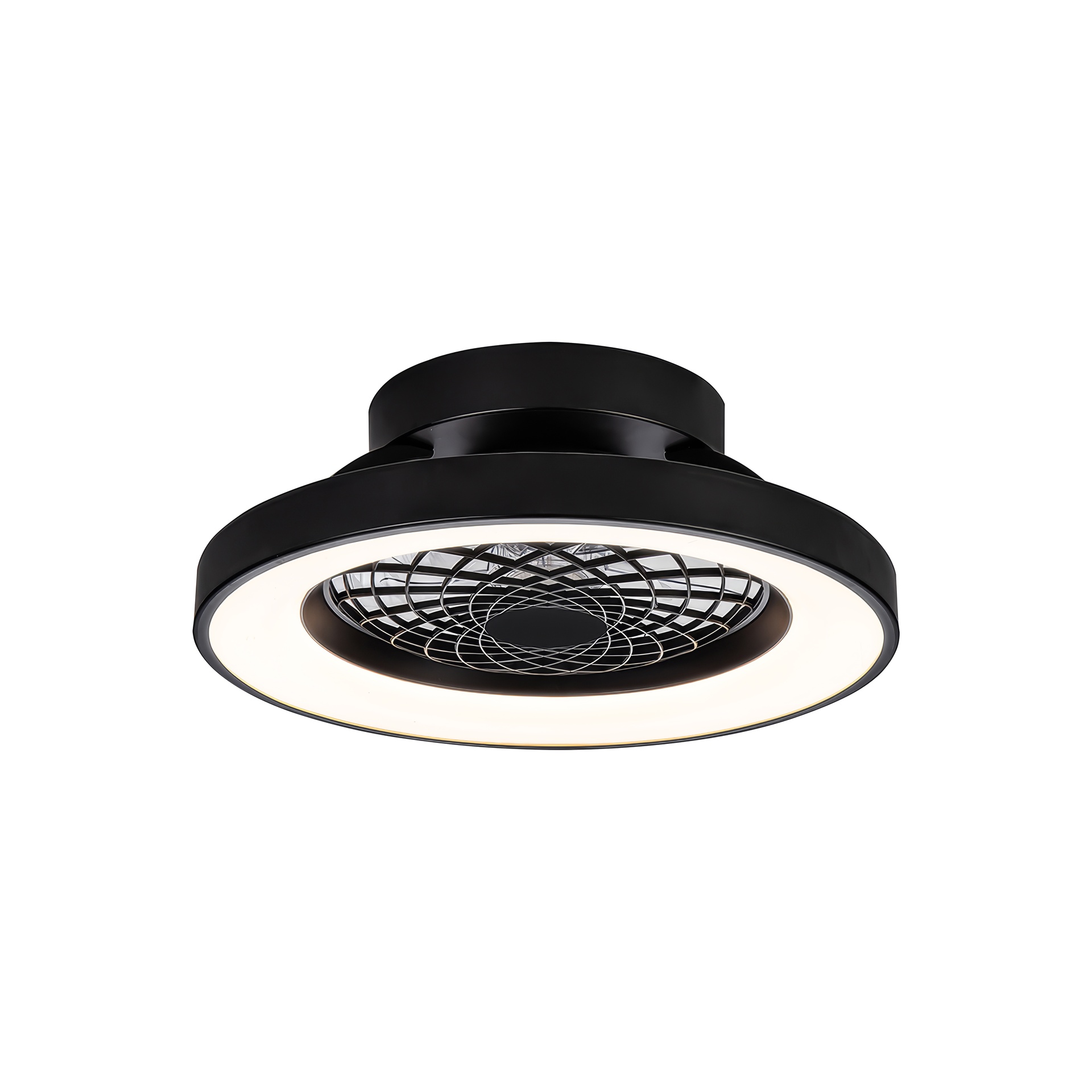 Tíbet Mini · Plafón-ventilador de aspas ocultas con luz · Black