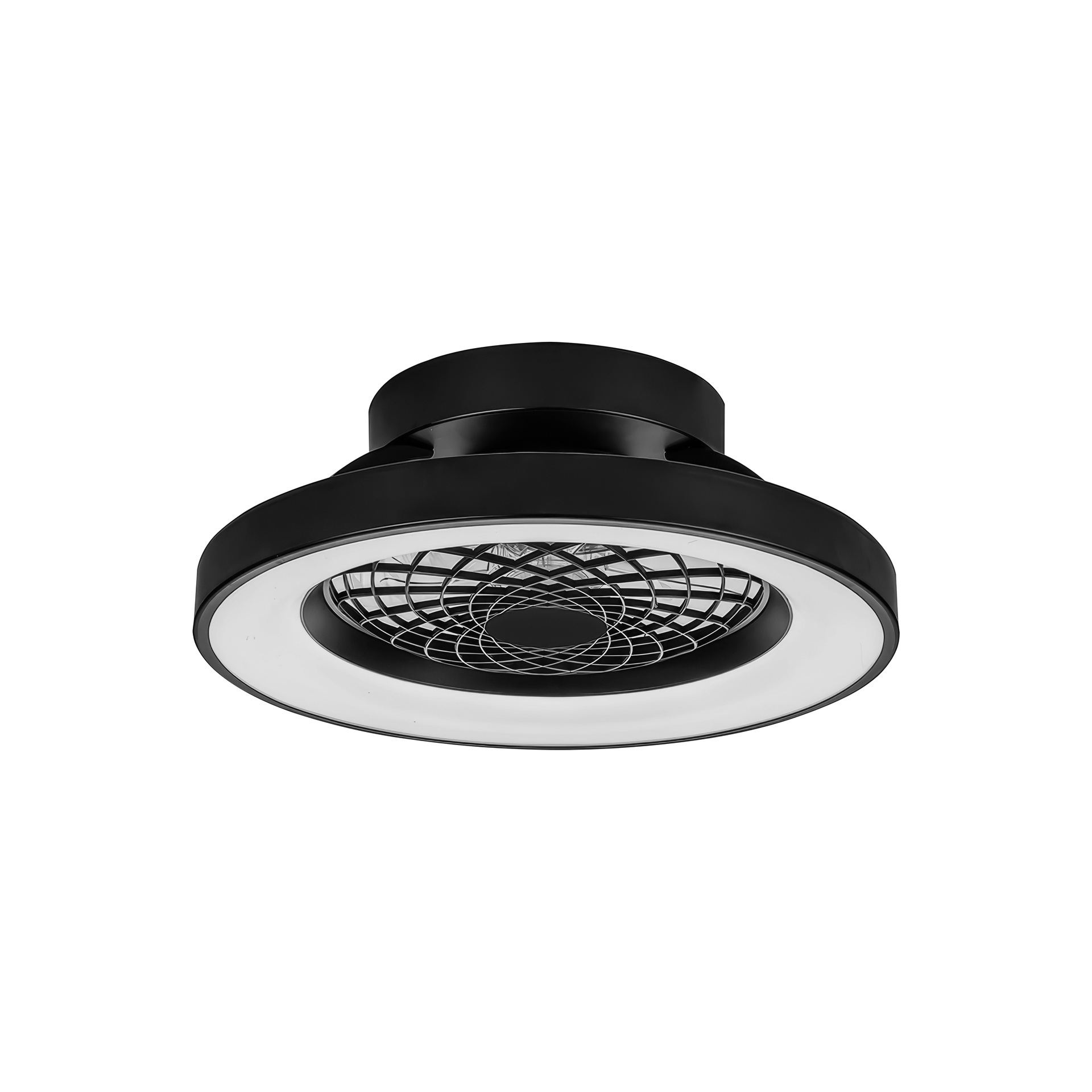 Tíbet Mini · Plafón-ventilador de aspas ocultas con luz · Black