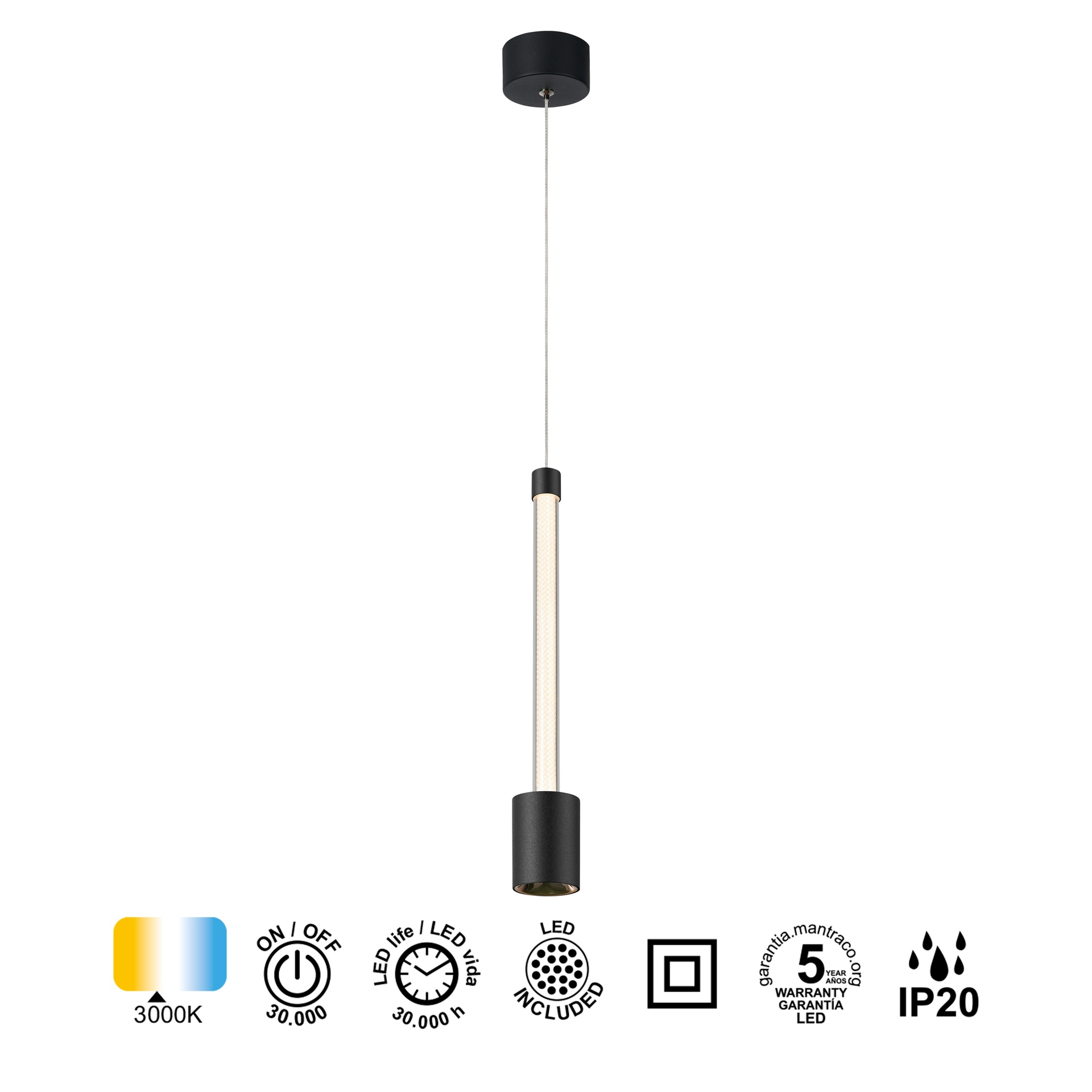 Fugaz · Luminarias de techo · Black