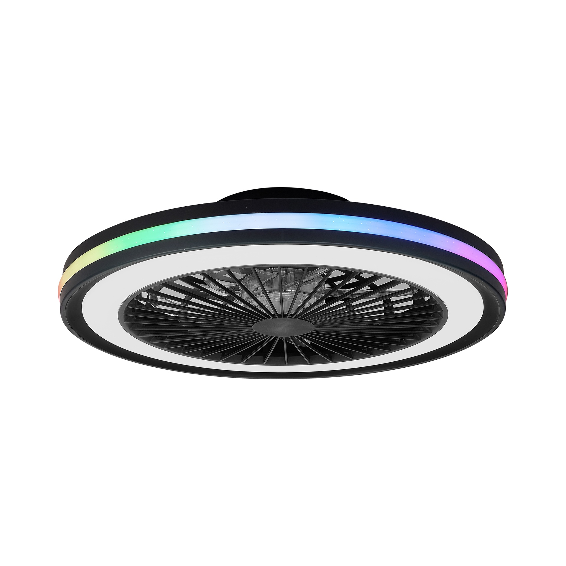 Gamer Big · Plafonnier-ventilateur à pales intégrées · Noir