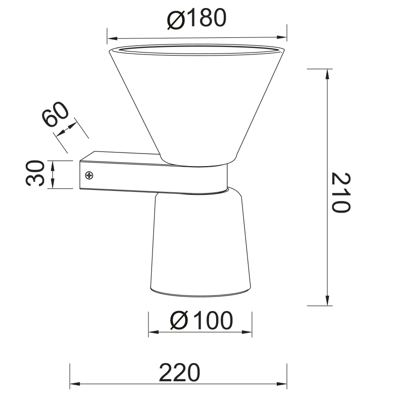 NEW YORK * LED Wall Light LED 3000K 6W - Double