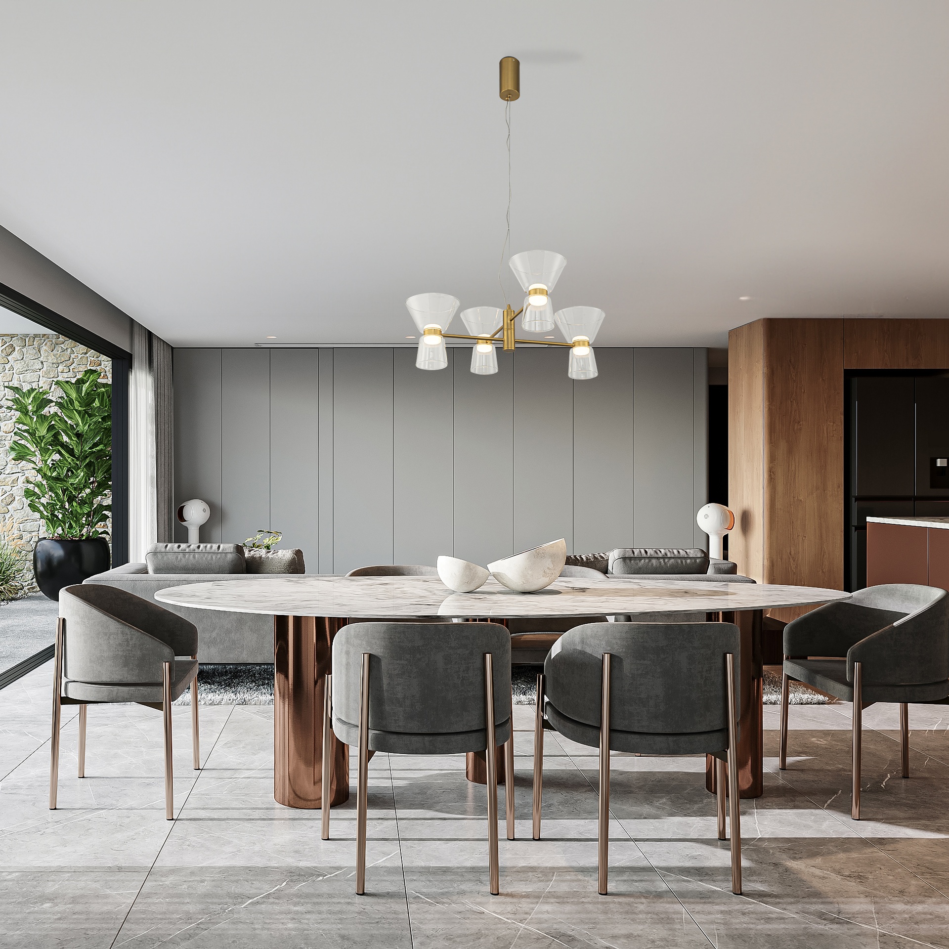 New York · Luminaires de plafond · Or