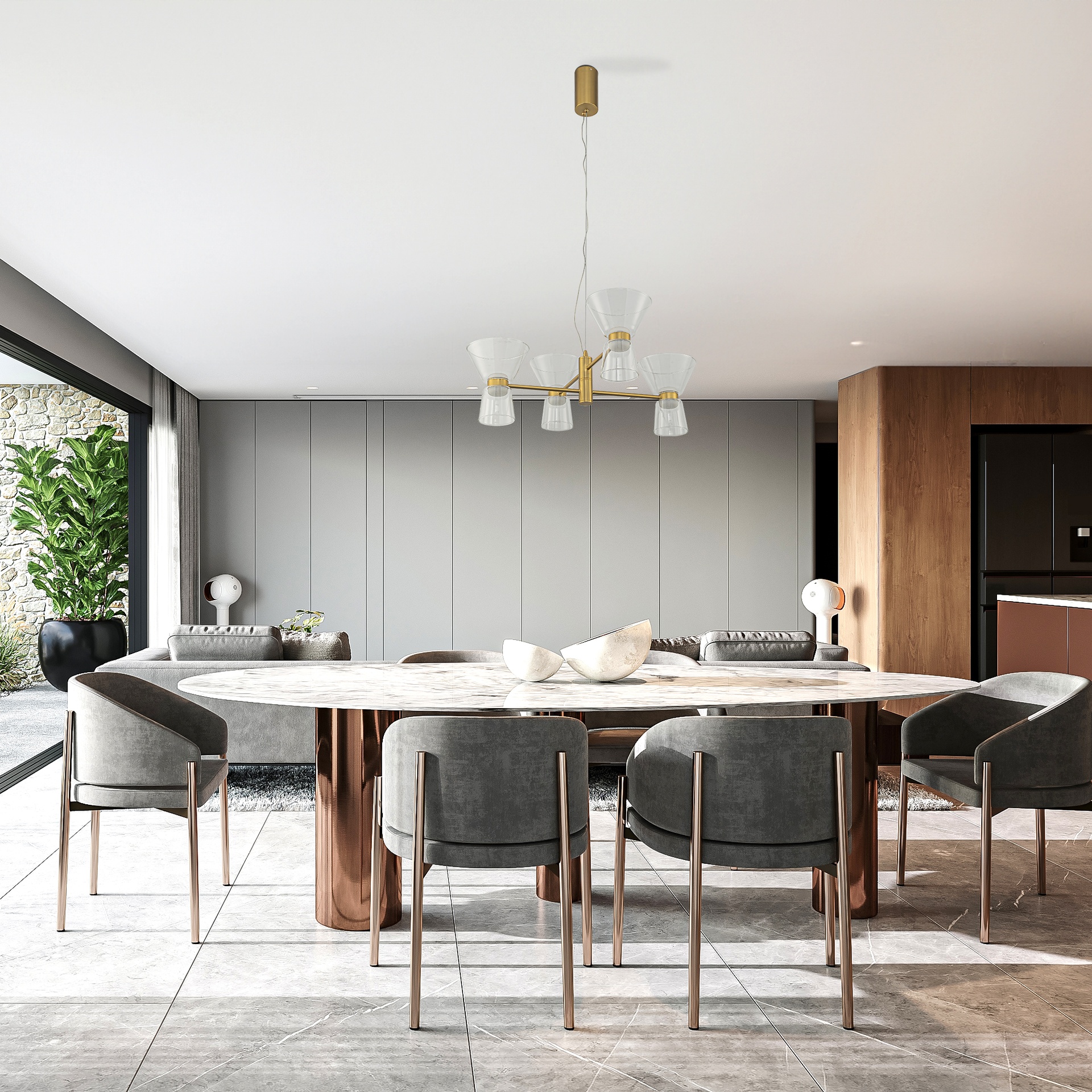 New York · Luminaires de plafond · Or