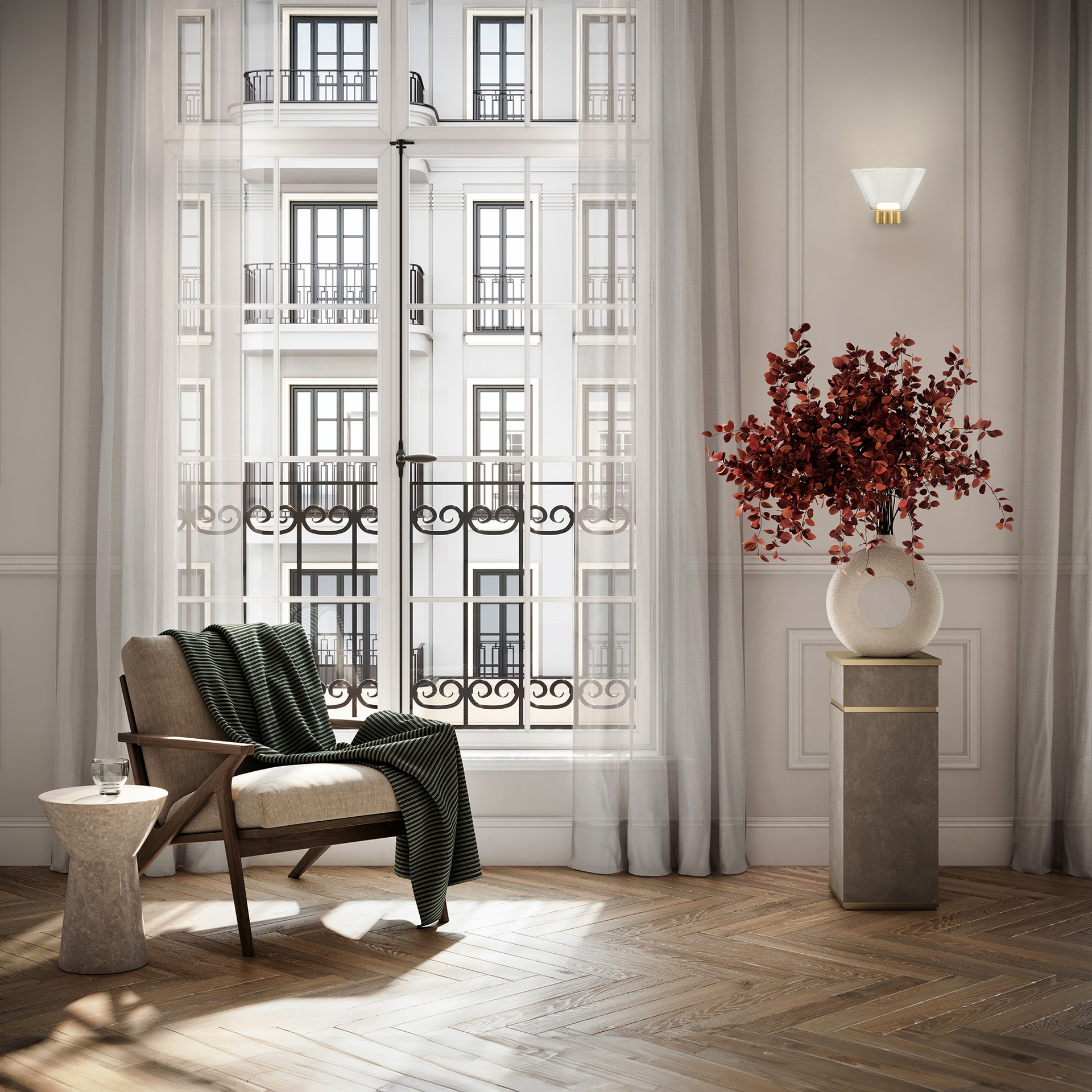 New York · Luminaires muraux · Or