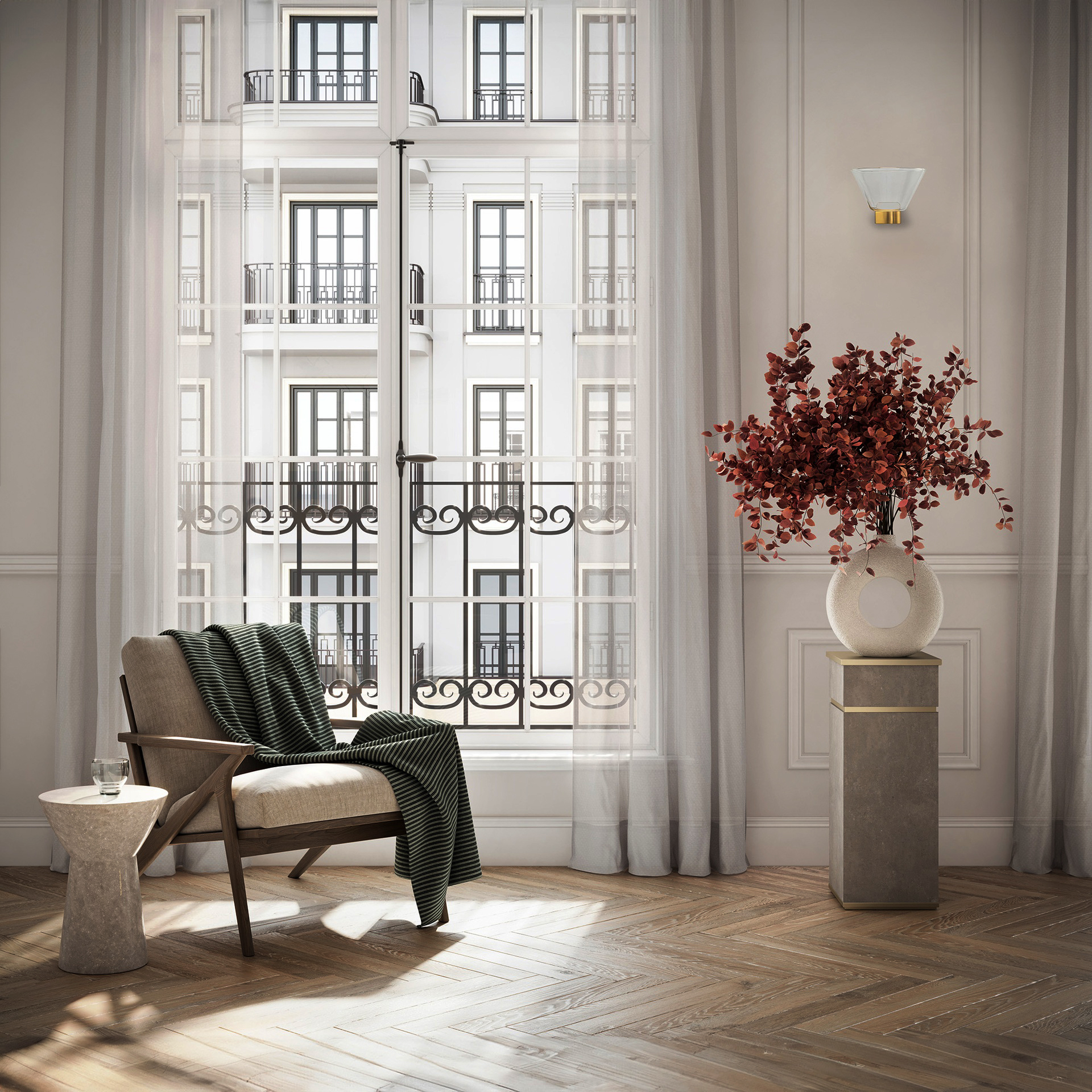 New York · Luminaires muraux · Or