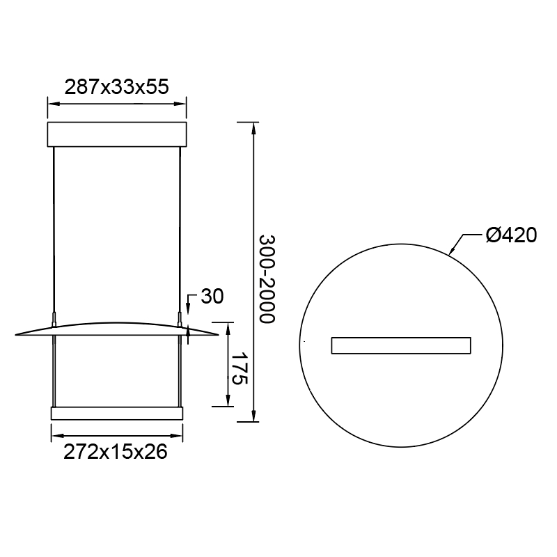 SUN II * Lampada LED LED 23W - 3000K 
