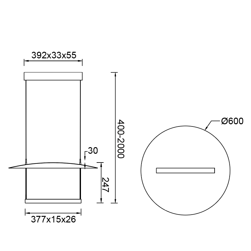 SUN II * LED Lamp LED 30W - 3000K 
