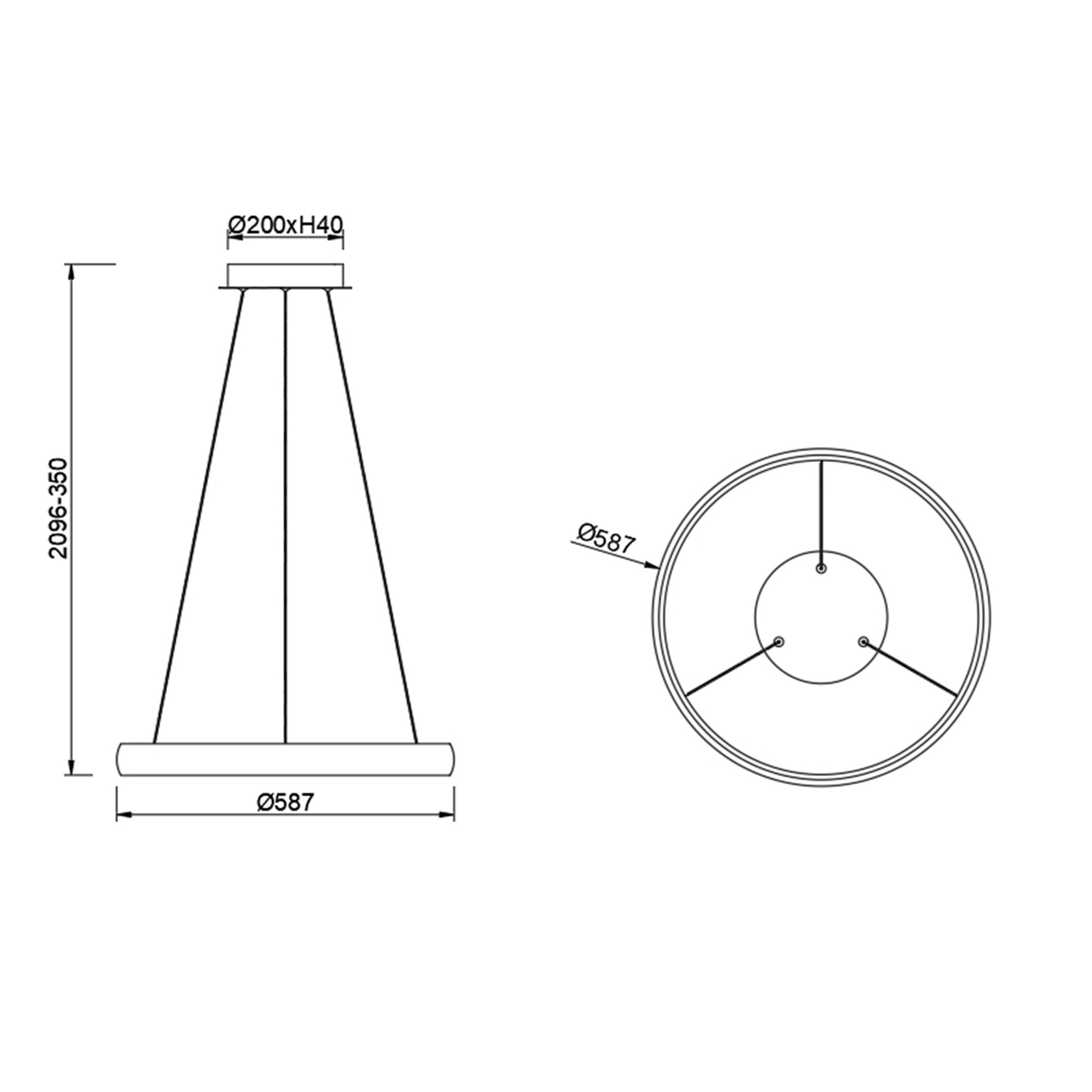 FLATS * Lampada LED LED 42W - 3000K - Piccola - TRIAC