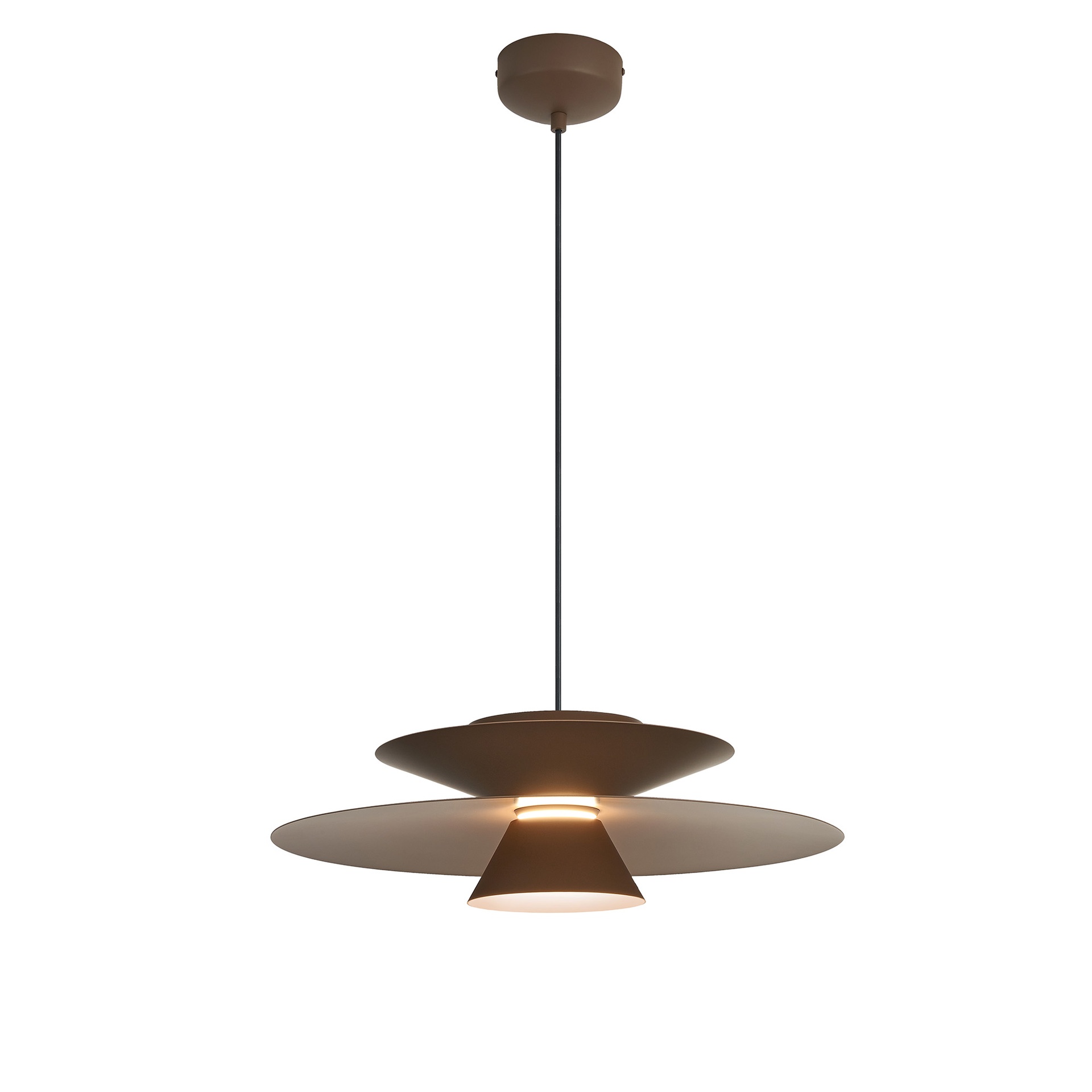 ESTRELLA * Lampada a sospensione LED - 12W - Caffè scuro Dimmerabile TRIAC