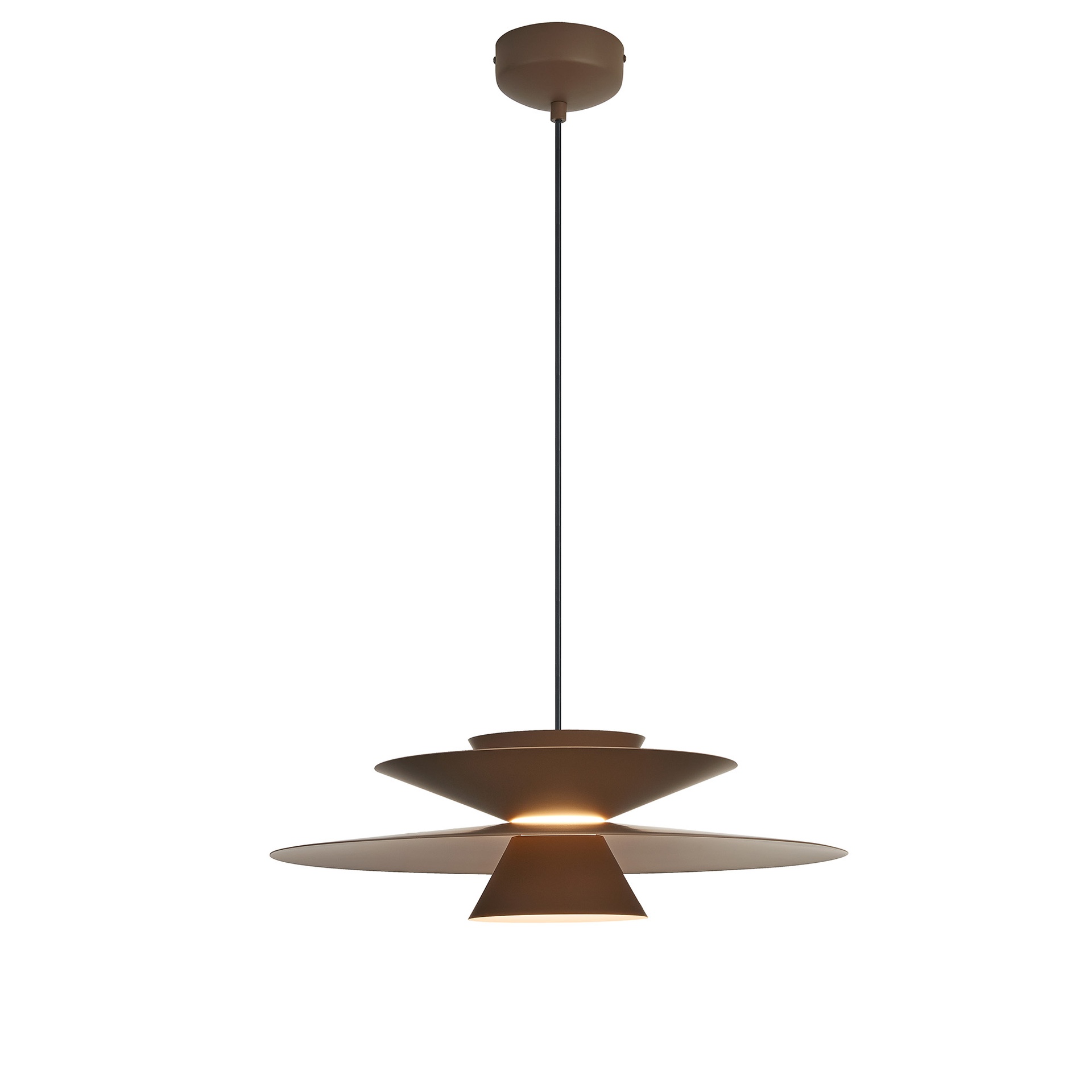 ESTRELLA * Lampada a sospensione LED - 12W - Caffè scuro Dimmerabile TRIAC