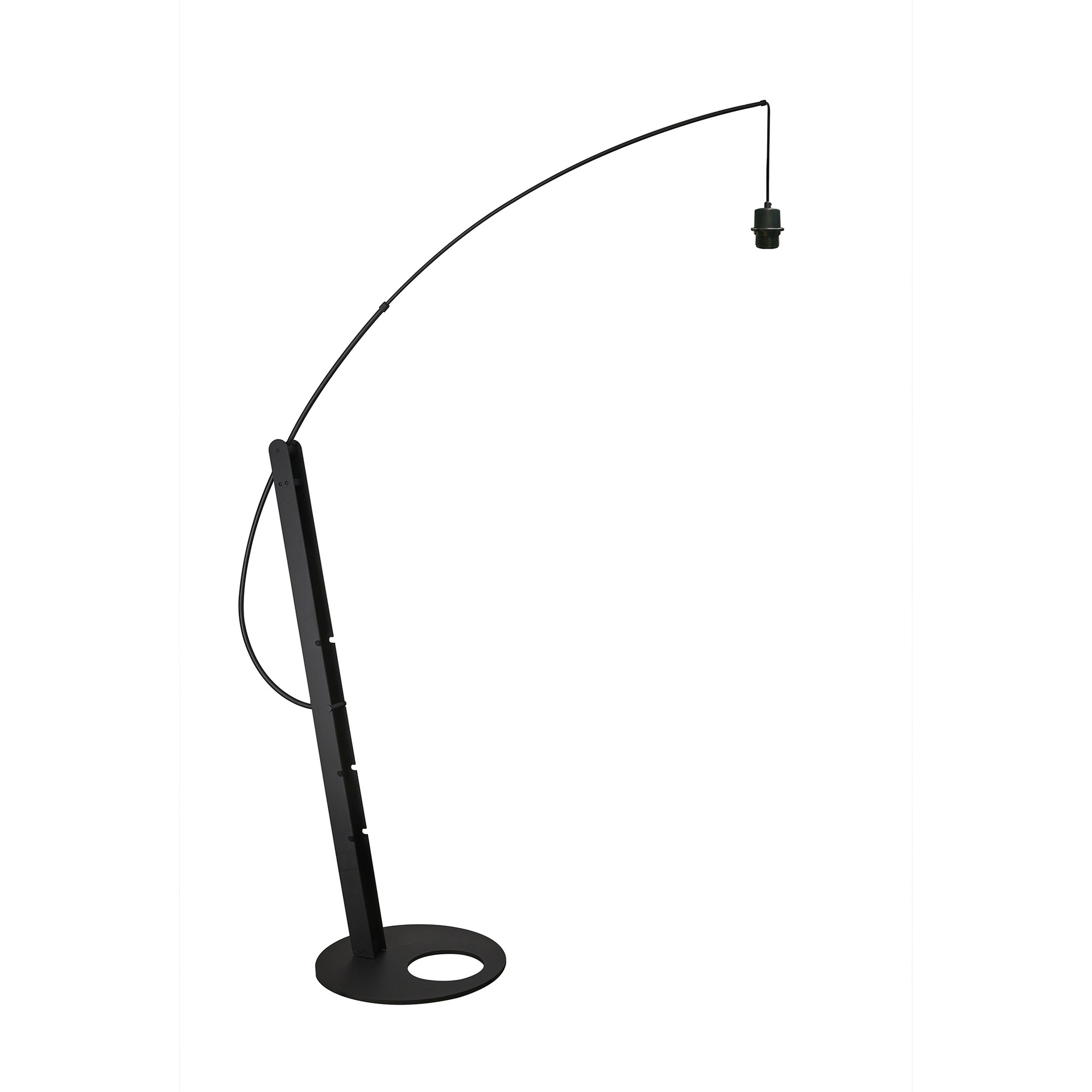 RICCA * Black Floor Lamp Base - Without Shade - Bulb Included