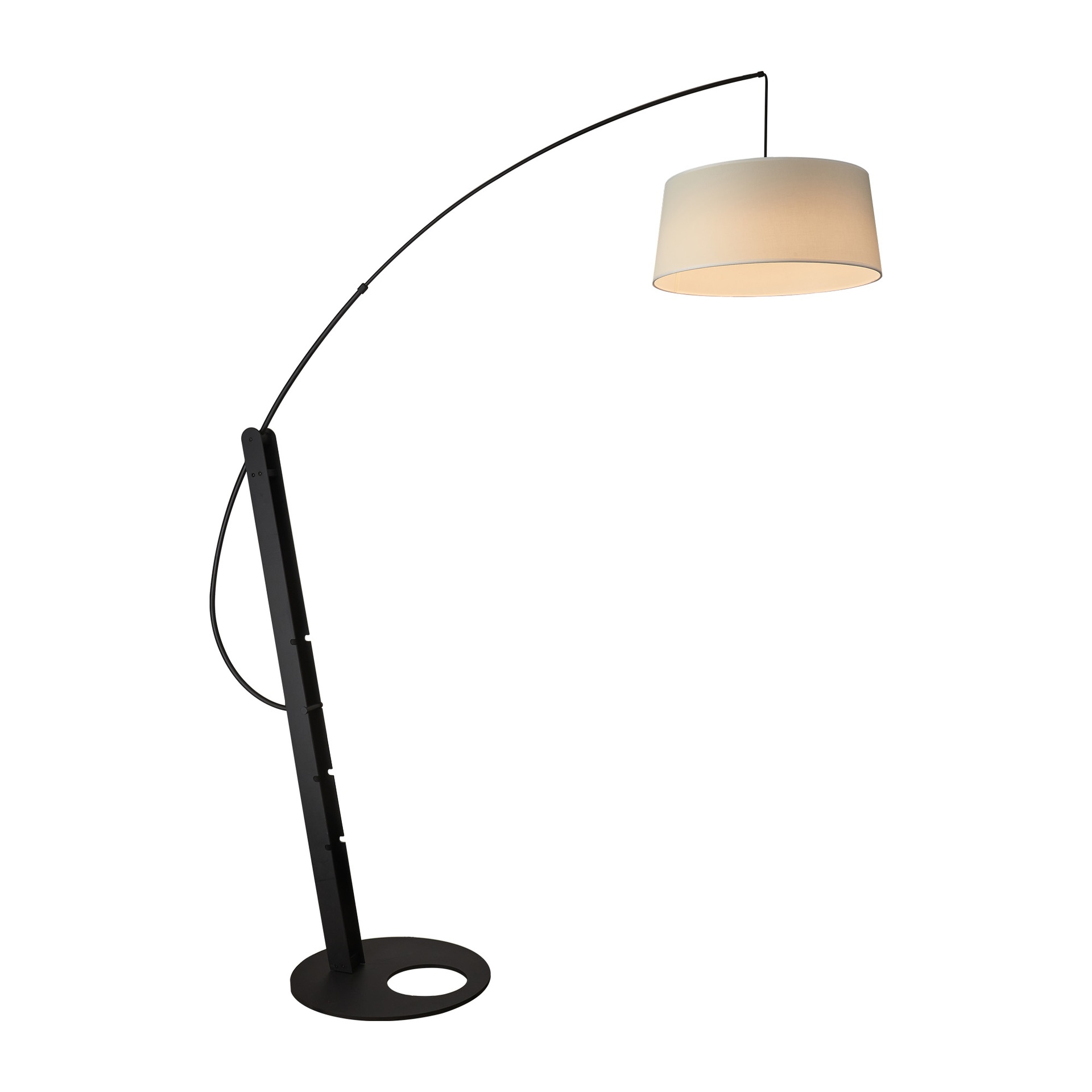 RICCA * Black Floor Lamp Base - Without Shade - Bulb Included