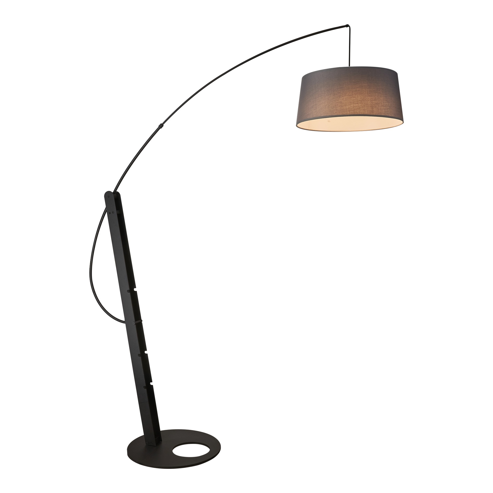 RICCA * Black Floor Lamp Base - Without Shade - Bulb Included