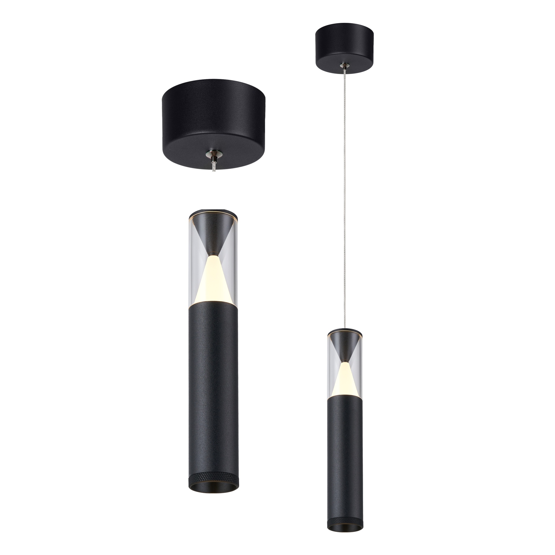 SPARK * SOSPESO 1L LED 7W - NERO Sabbia