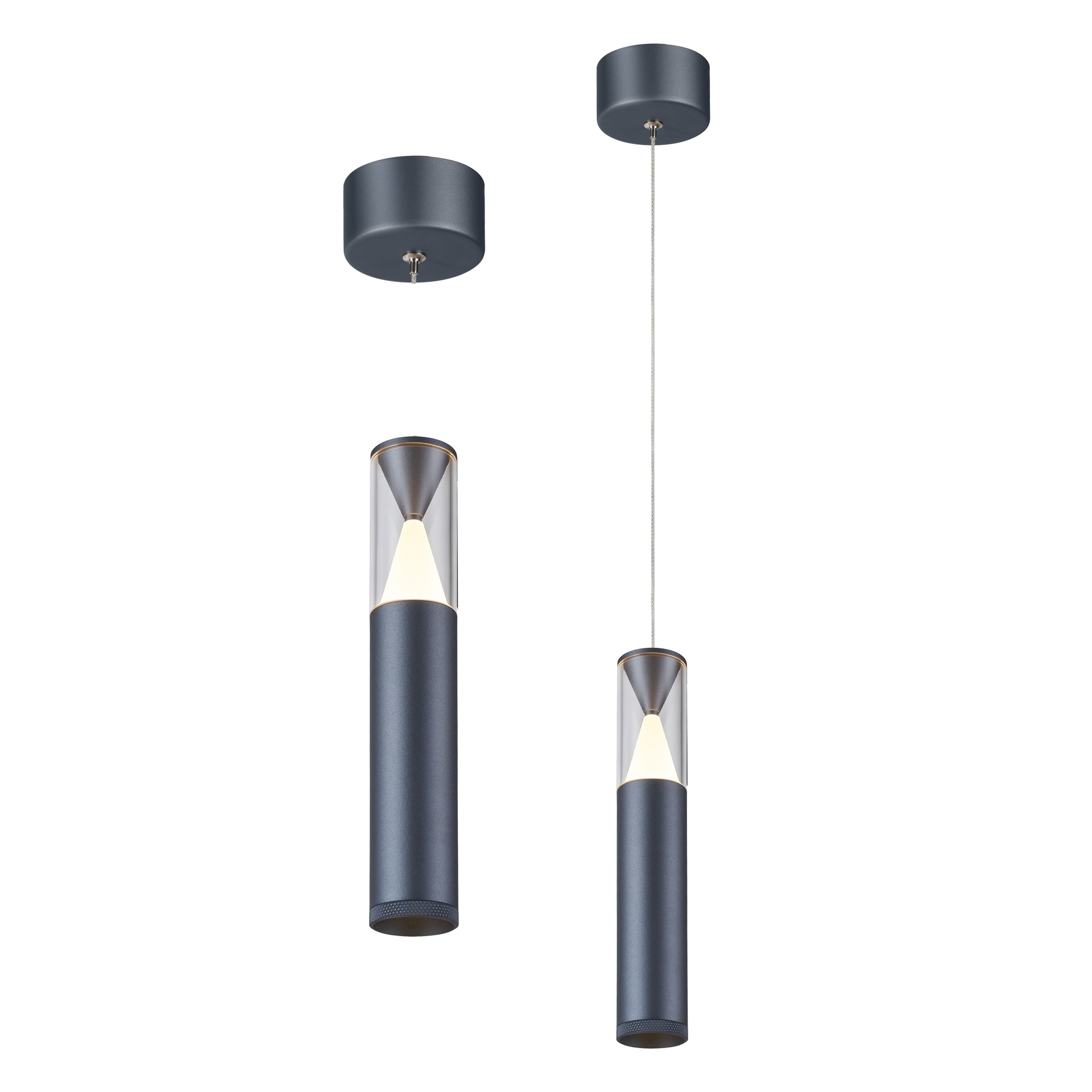 SPARK * LED PENDANT 1L 7W - DARK GREY