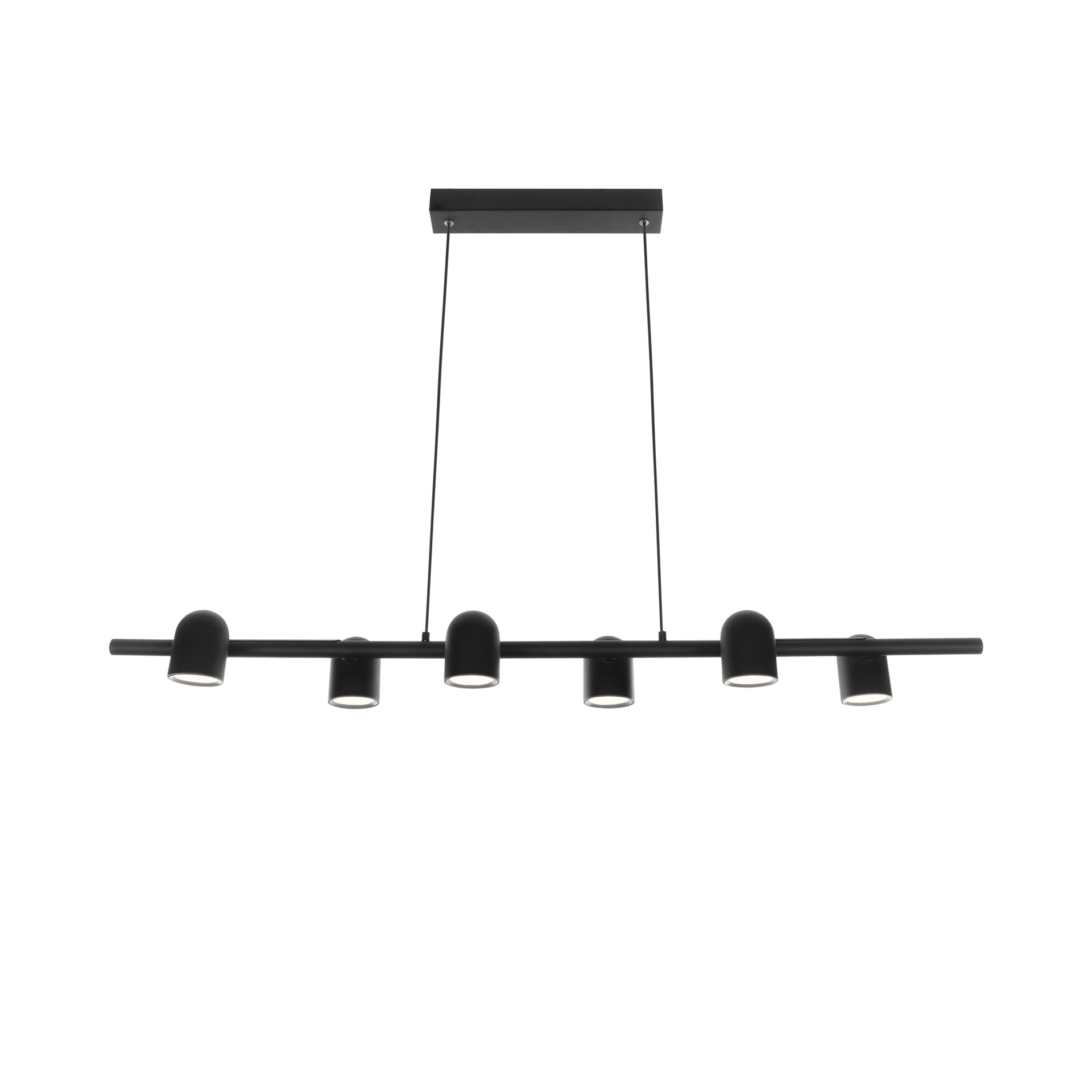 IOS * LINED PENDANTL 6L*GU10 BLACK