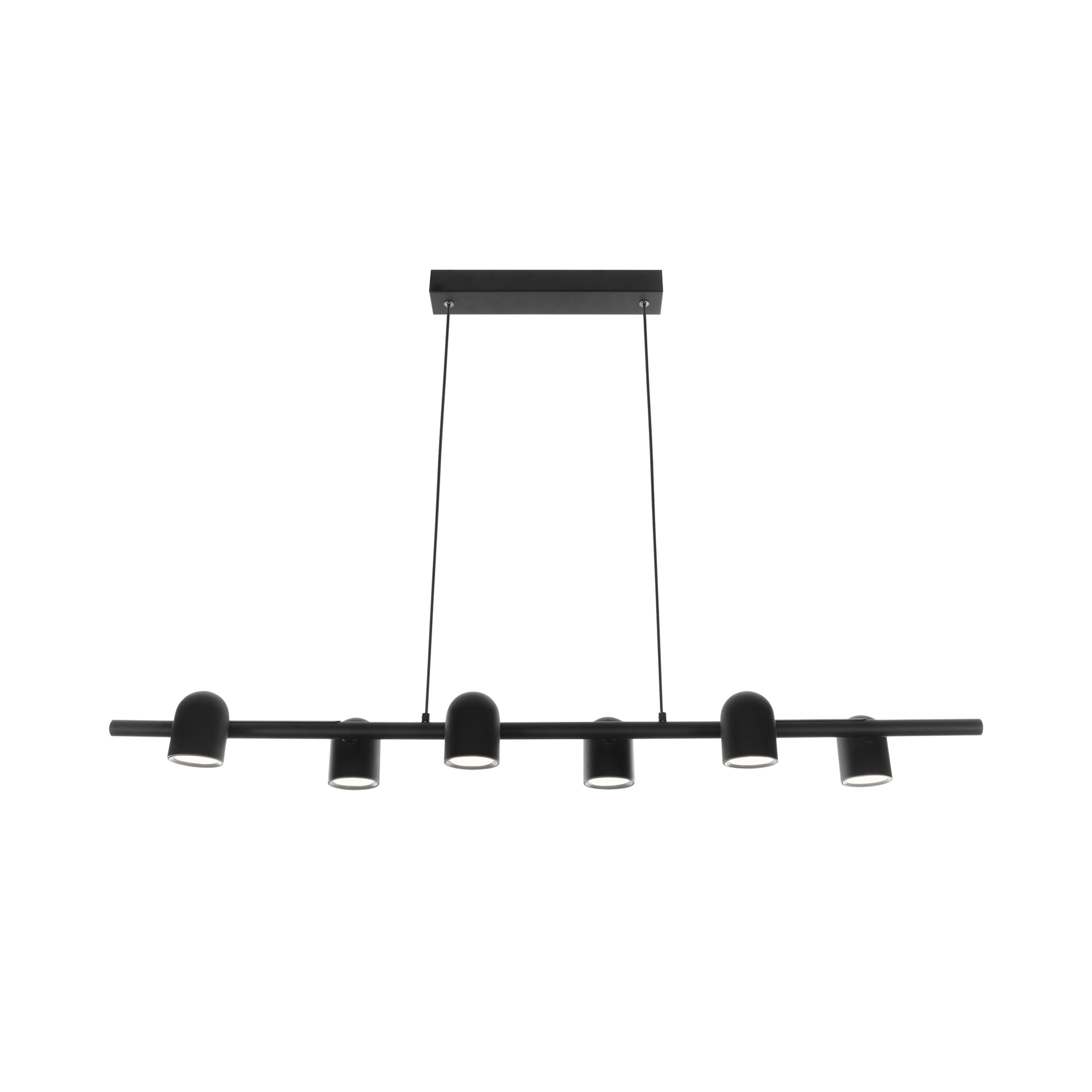 IOS * LINED PENDANTL 6L*GU10 BLACK