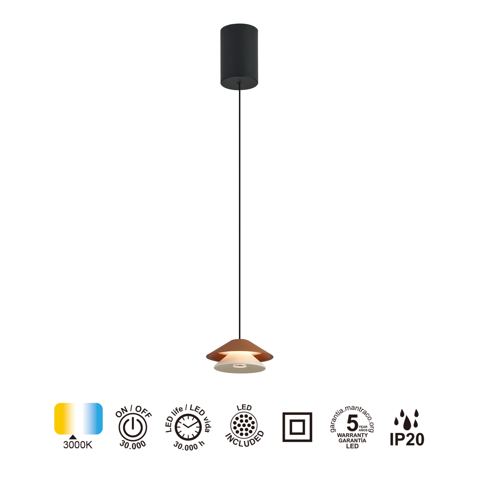 Piccola · Luminaires de plafond · Marron