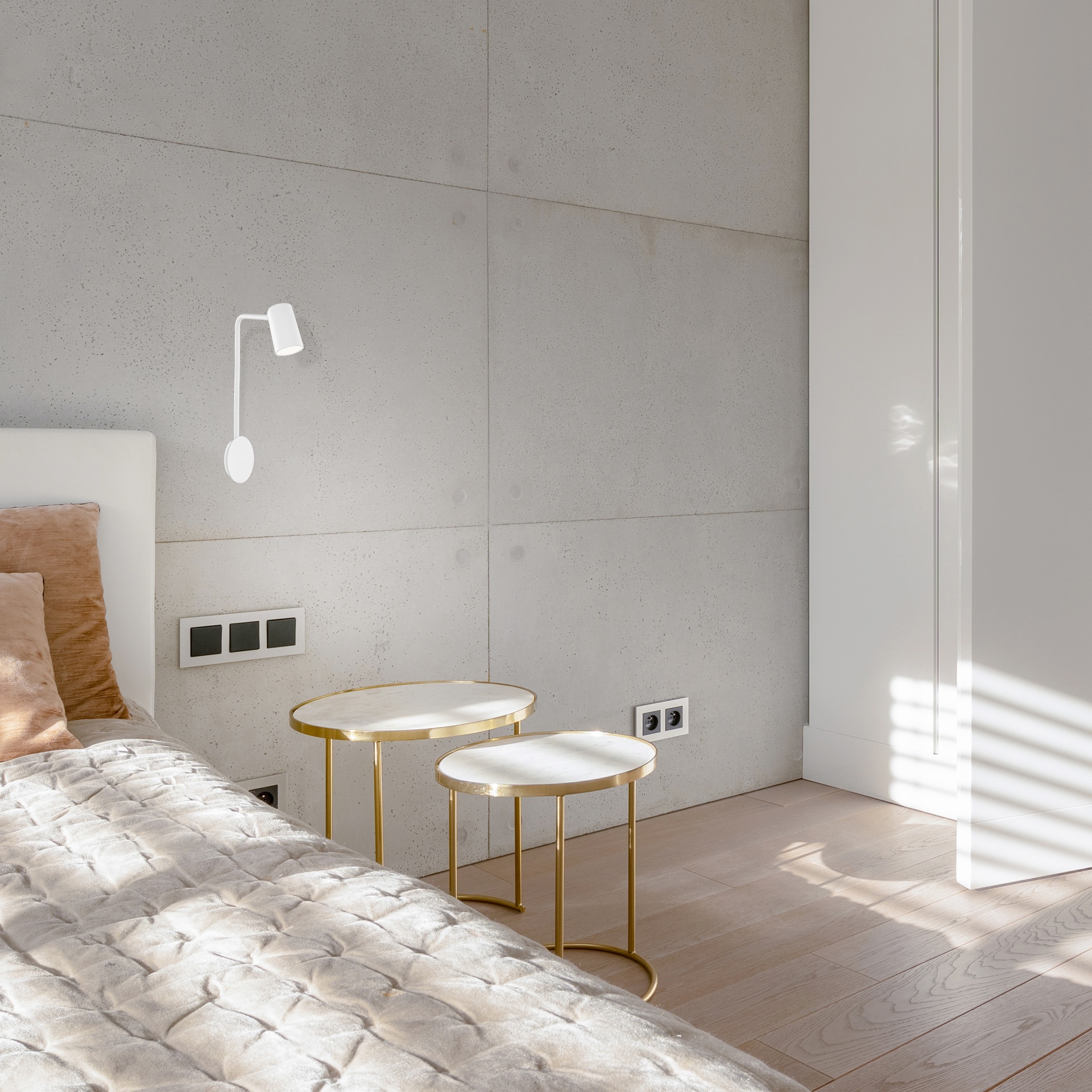 SAL WHITE * LED WALL LAMP GU10 WHITE