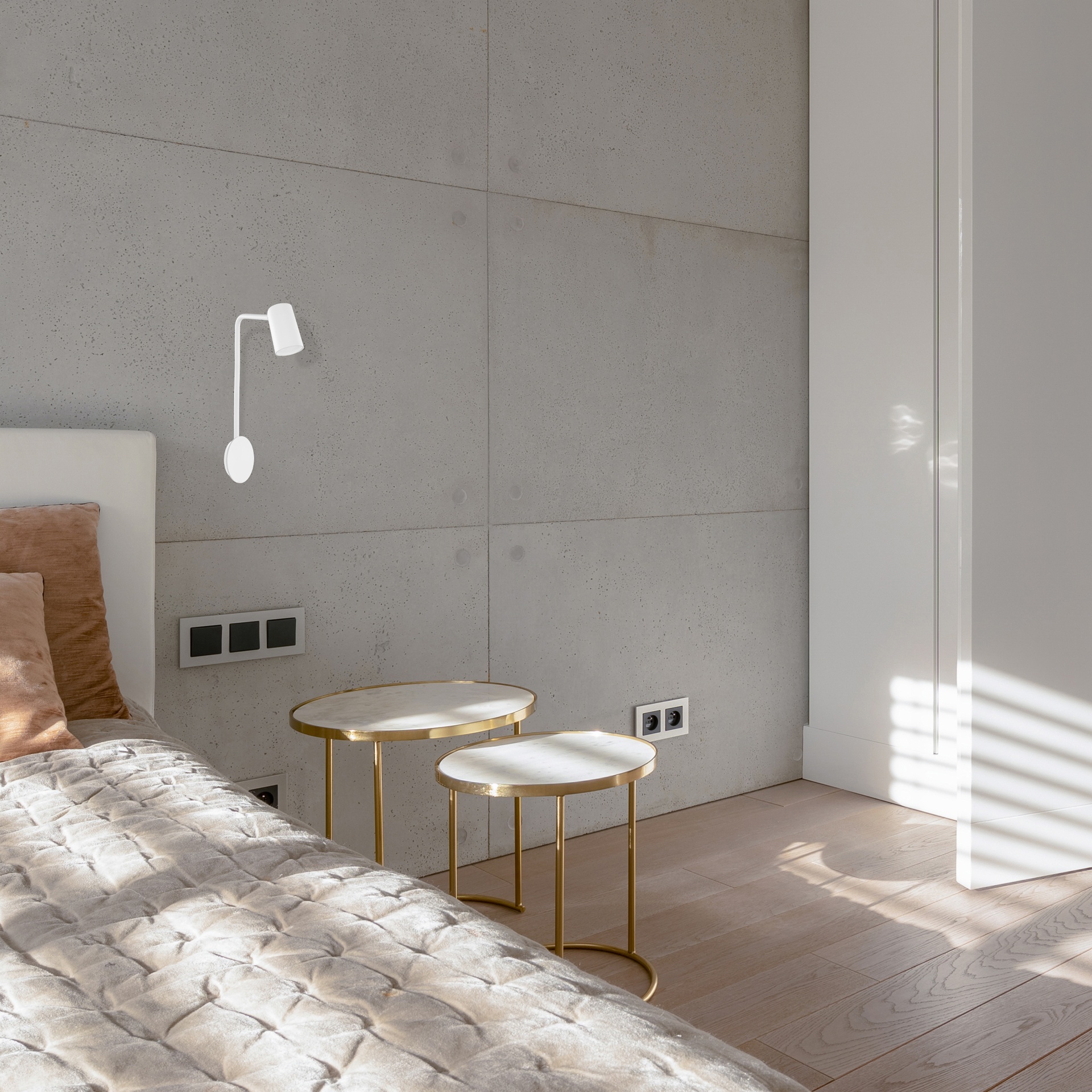 SAL WHITE * LED WALL LAMP GU10 WHITE