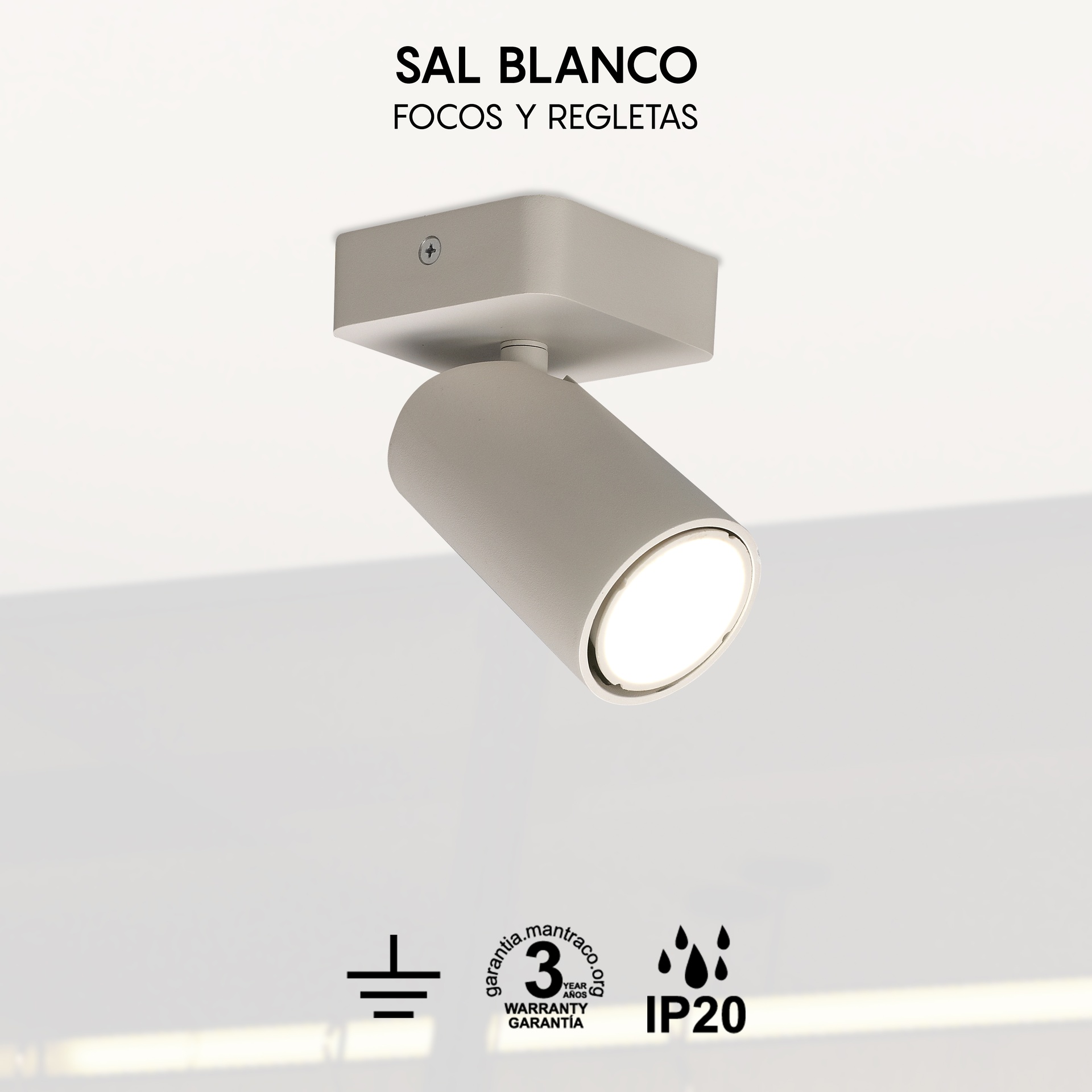 Sal · Luminarias de techo · Blanco Mate
