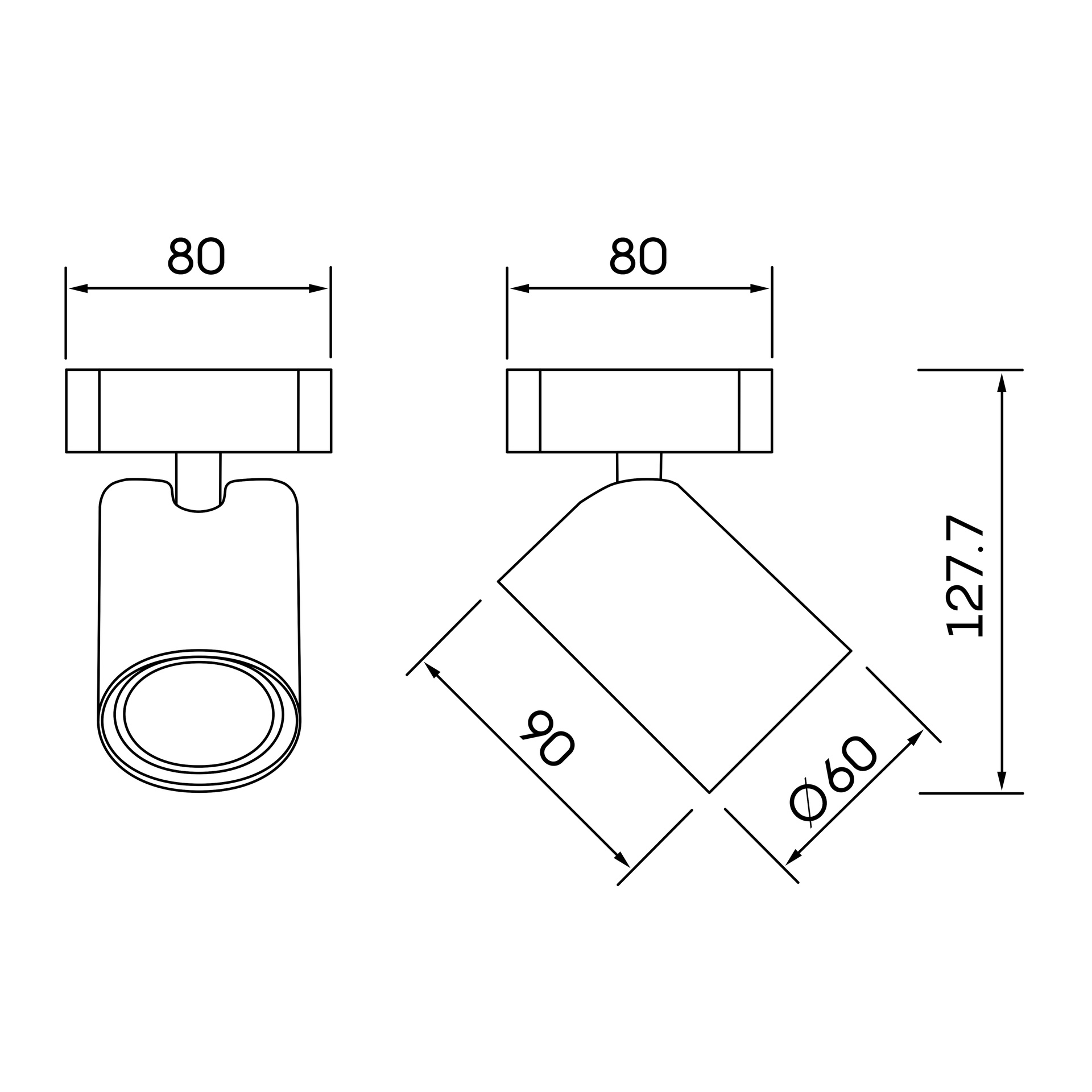 SAL GOLD * SPOT /WALL LAMP  1L GU10