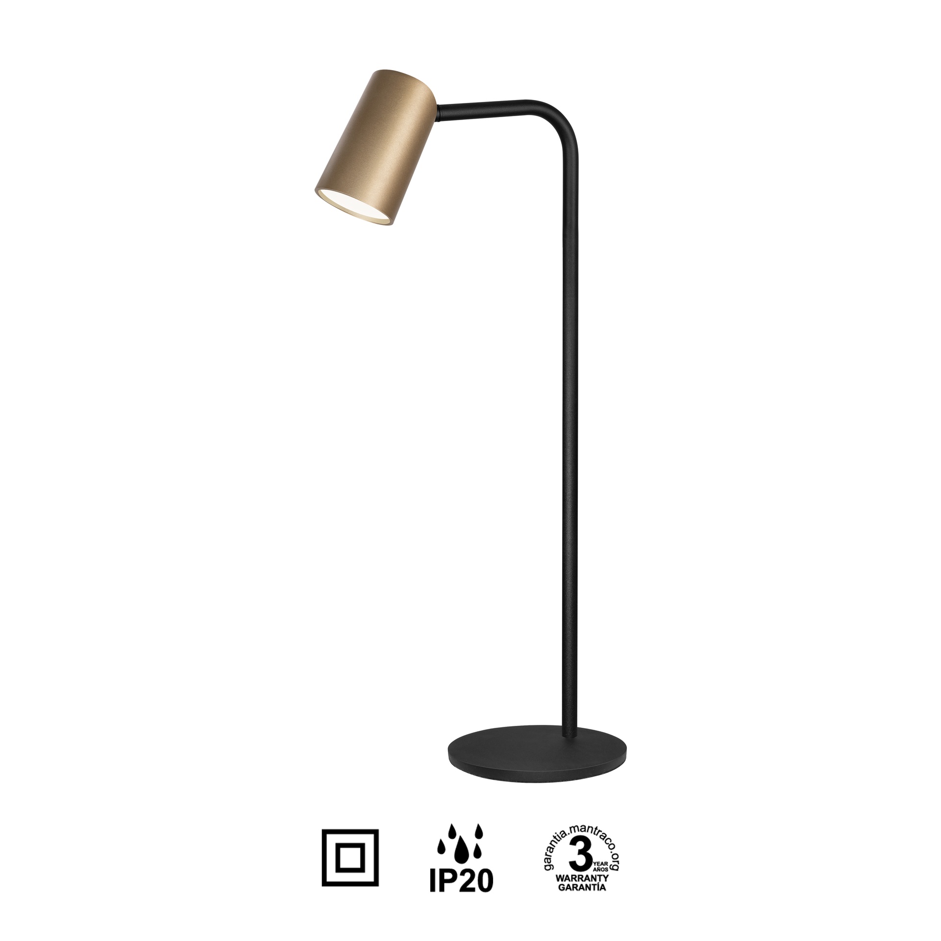 SAL GOLD * TABLE LAMP GU10 (LARGE) 