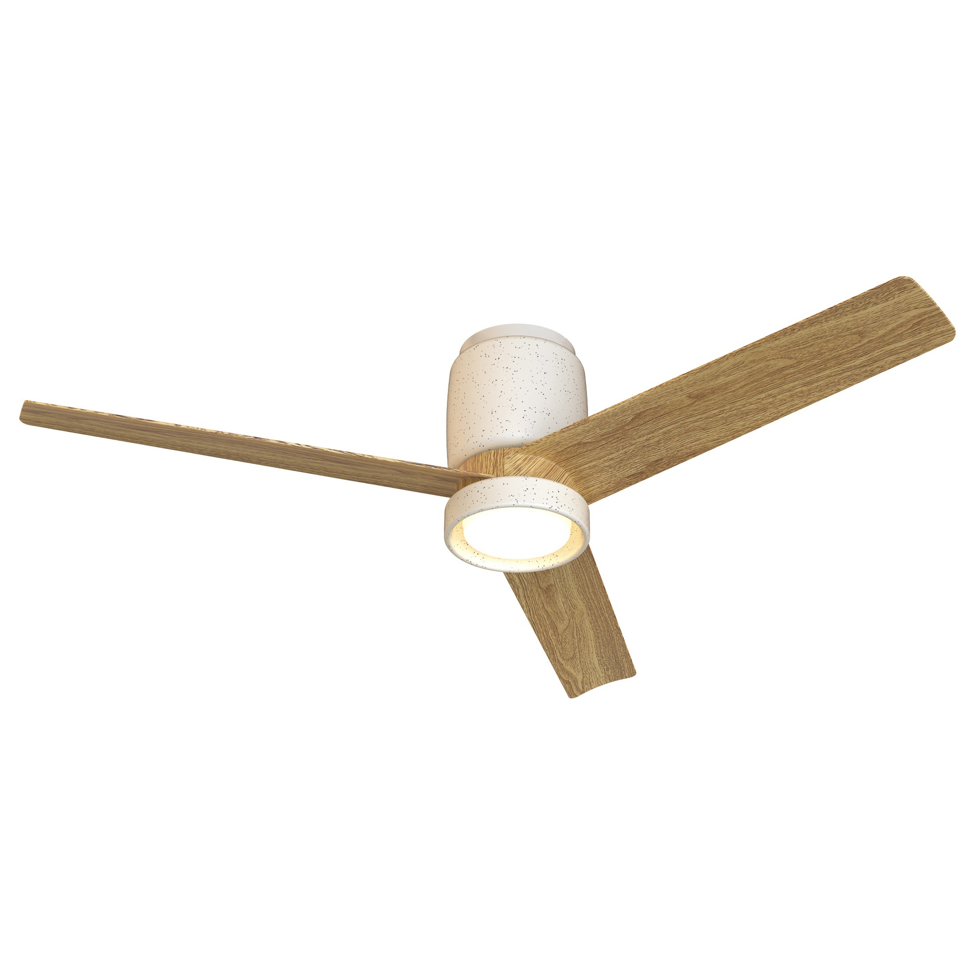 CERAMICA M * CEILING FAN  - White Ceramic+Wood