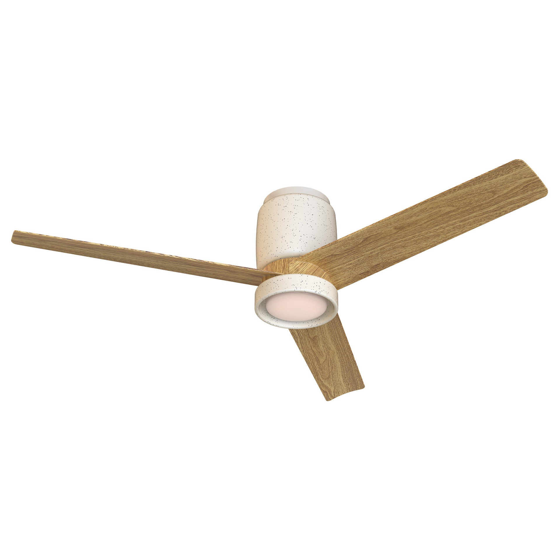 CERAMICA M * CEILING FAN  - White Ceramic+Wood