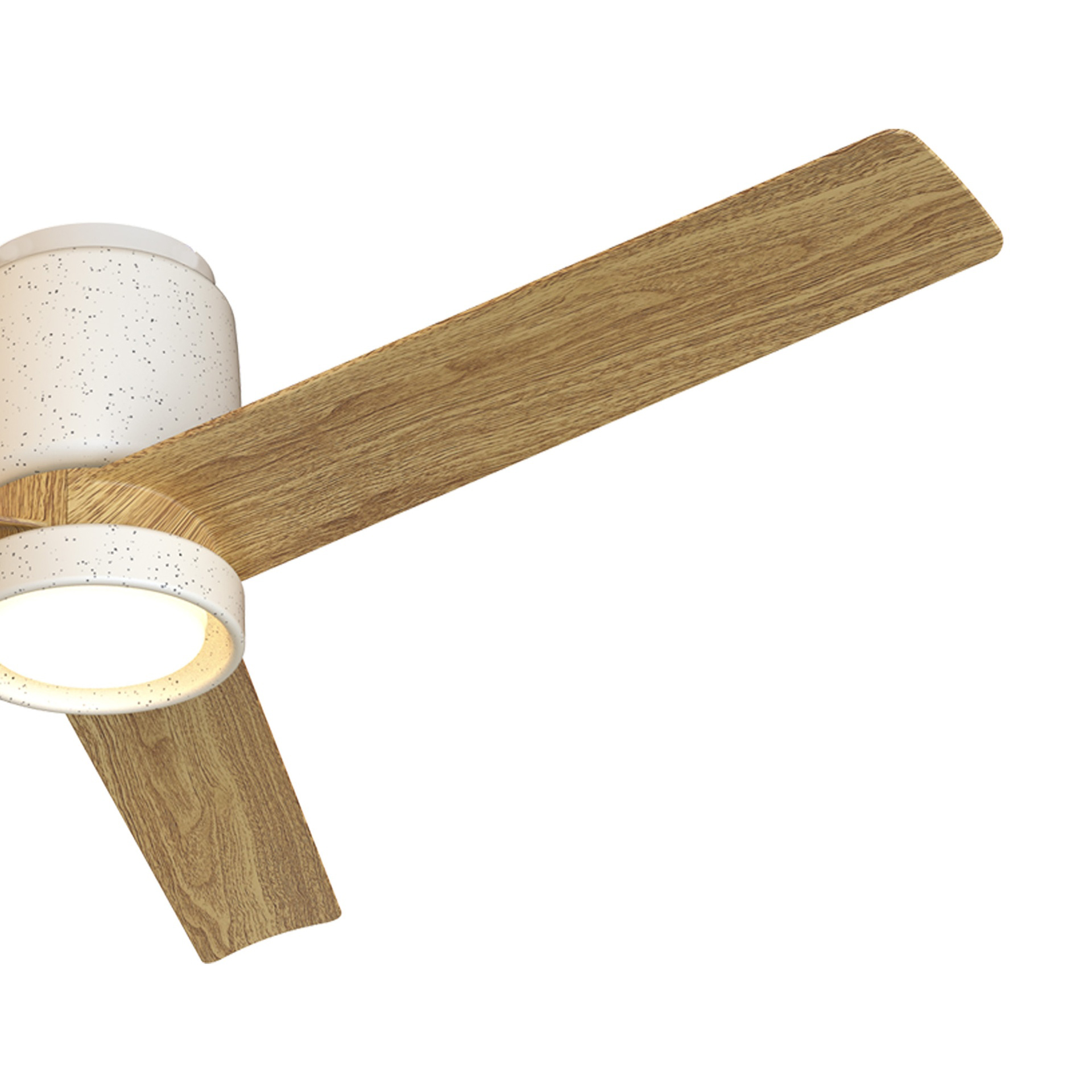 CERAMICA M * CEILING FAN  - White Ceramic+Wood
