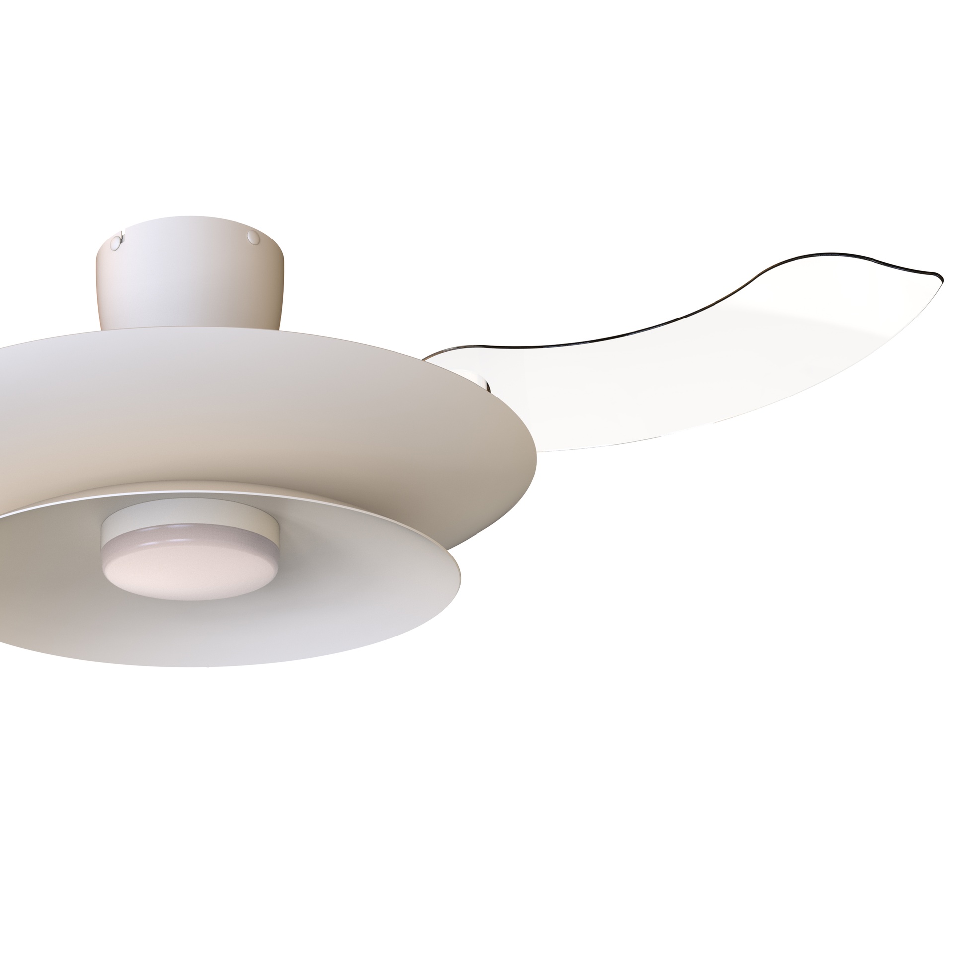 Patagonia · Ventilador de aspas desplegables con luz · Blanco