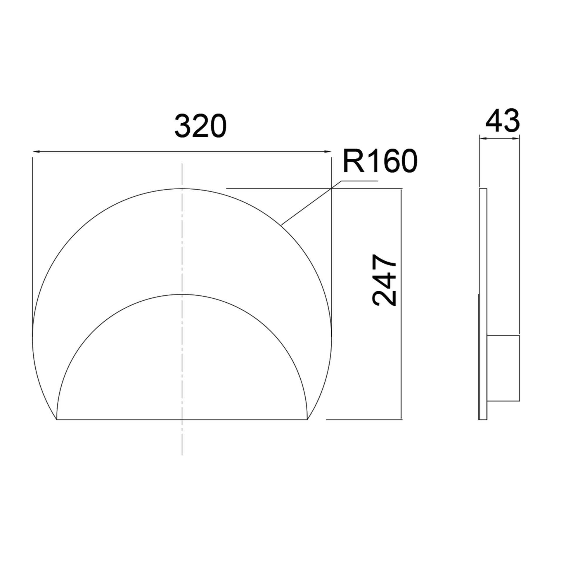 ***DES*** MARMO * APPLIQUE LED 12W - 3000K - MARMO BIANCO + CRISTALLO OPALE