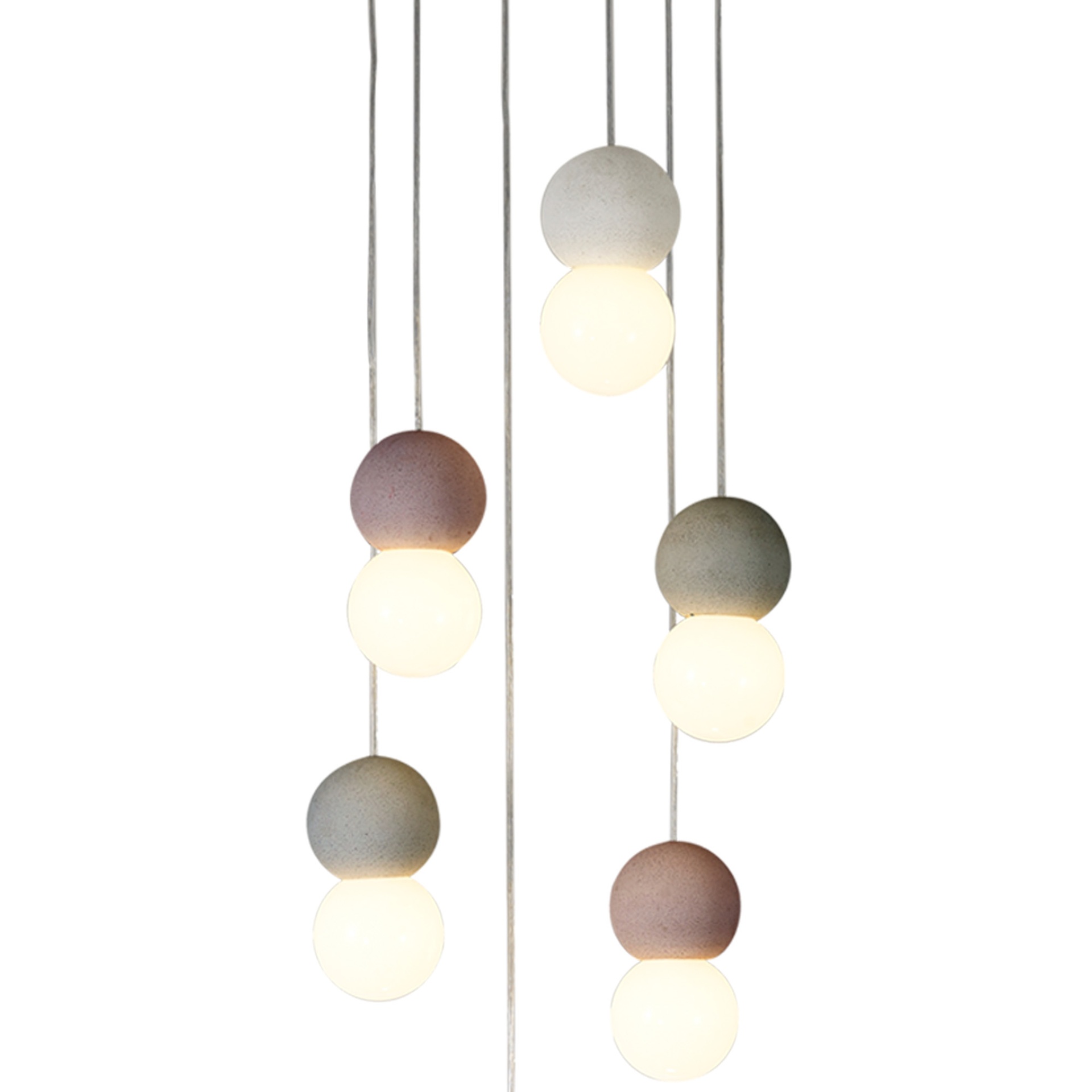 GALAXIA * PENDANT CON 6 PENDANTS (ROUND) S VARIADOS