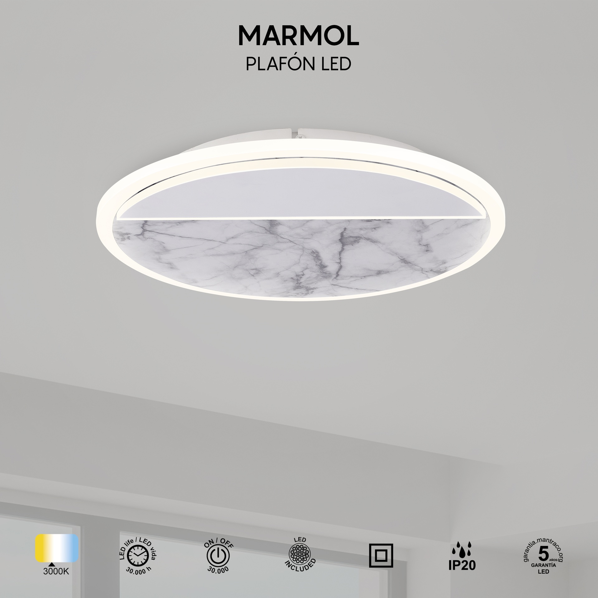 Marmol · Ceiling lights · Black