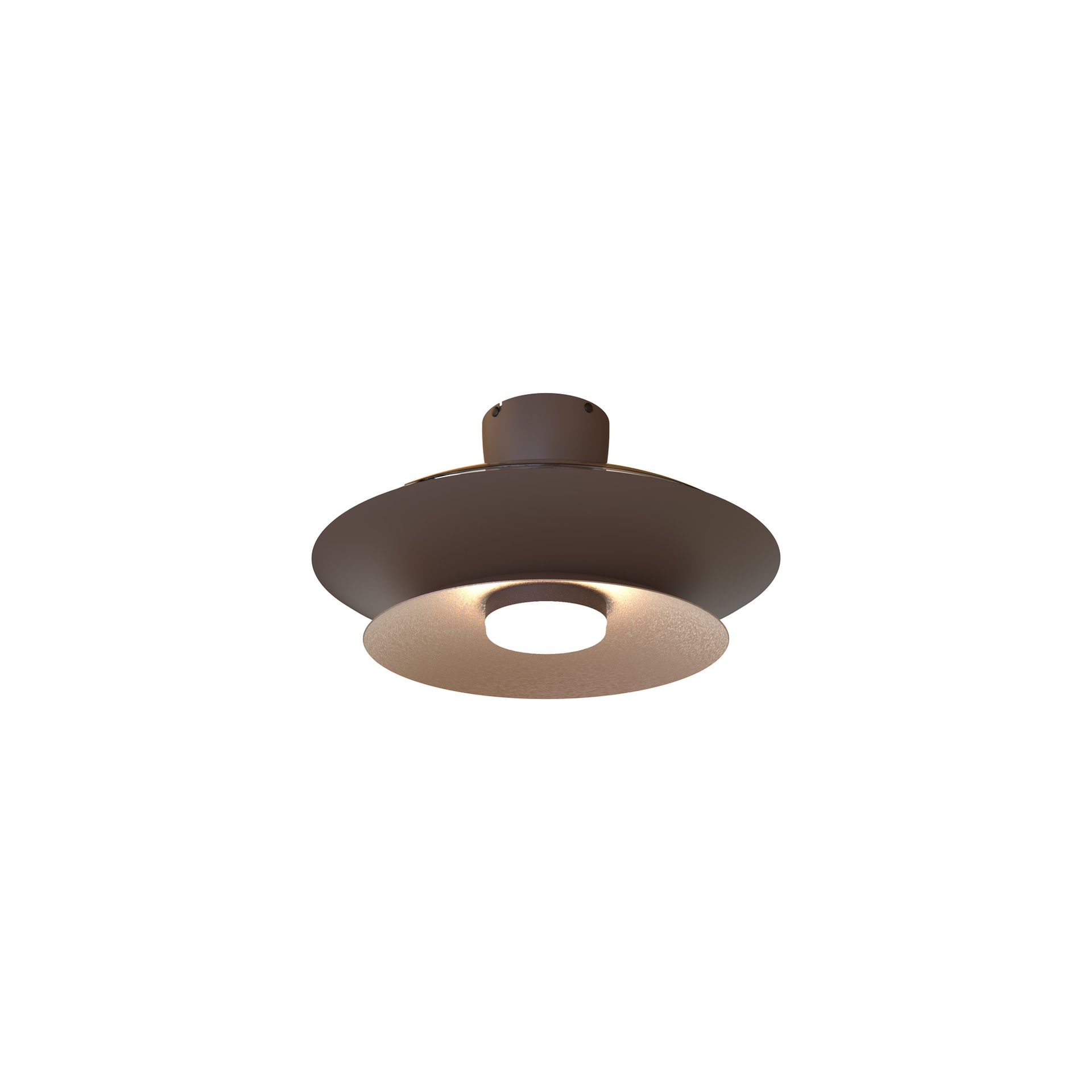 Patagonia · Ventilador de aspas desplegables con luz · Café / Cobre cepillado