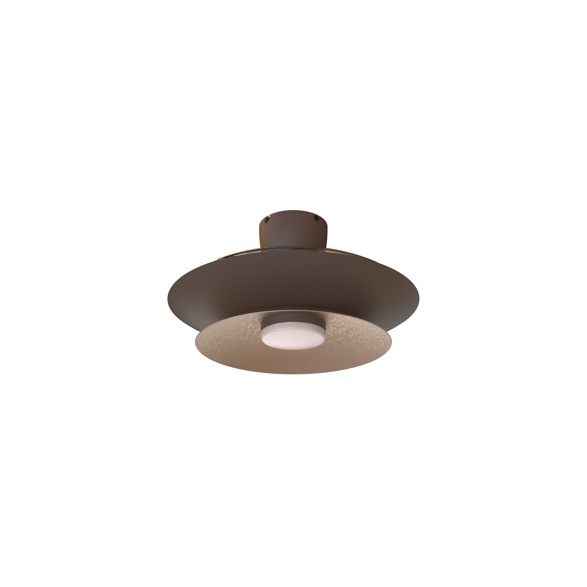 Patagonia · Ventilador de aspas desplegables con luz · Café / Cobre cepillado