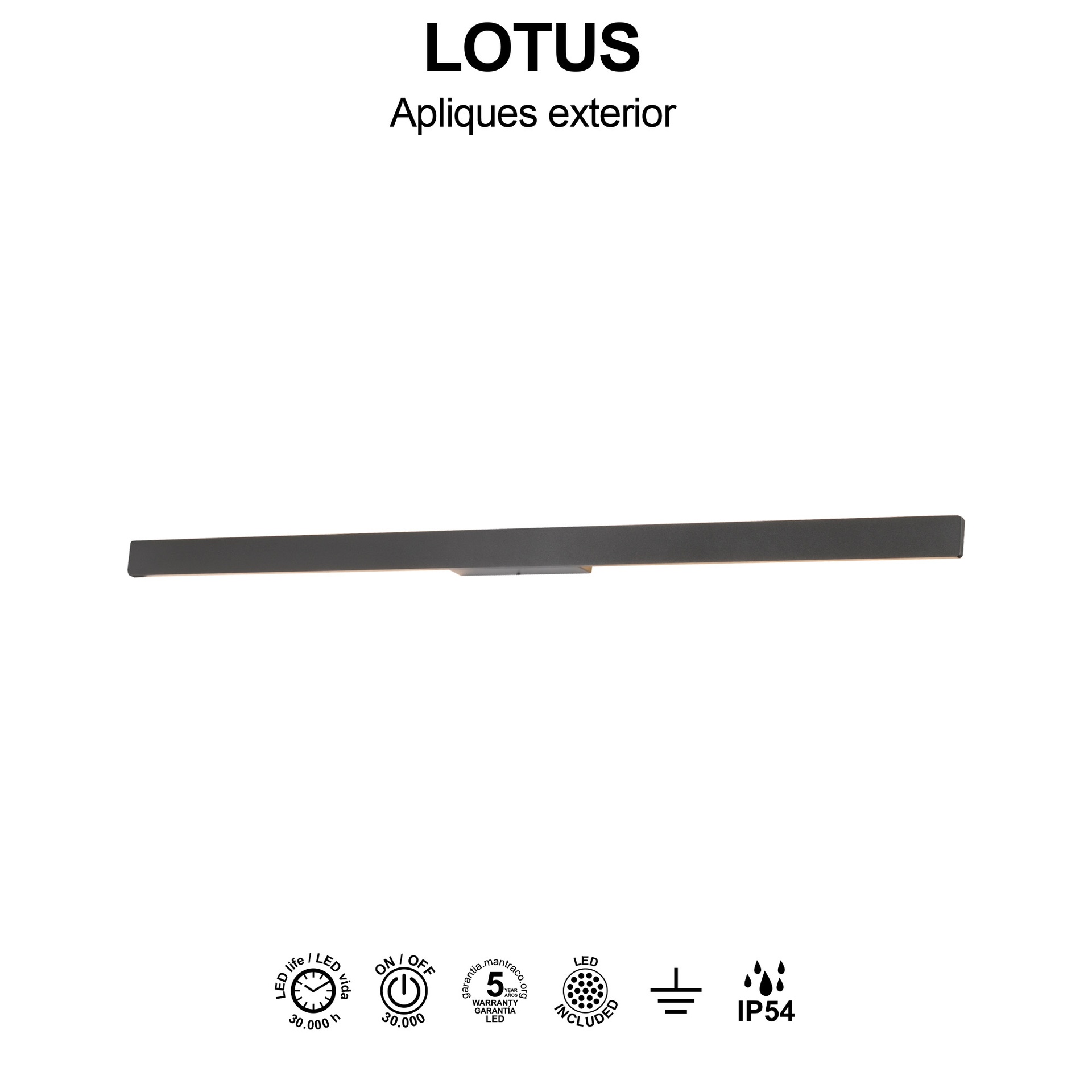 Lotus · Apliques · Gris foncé