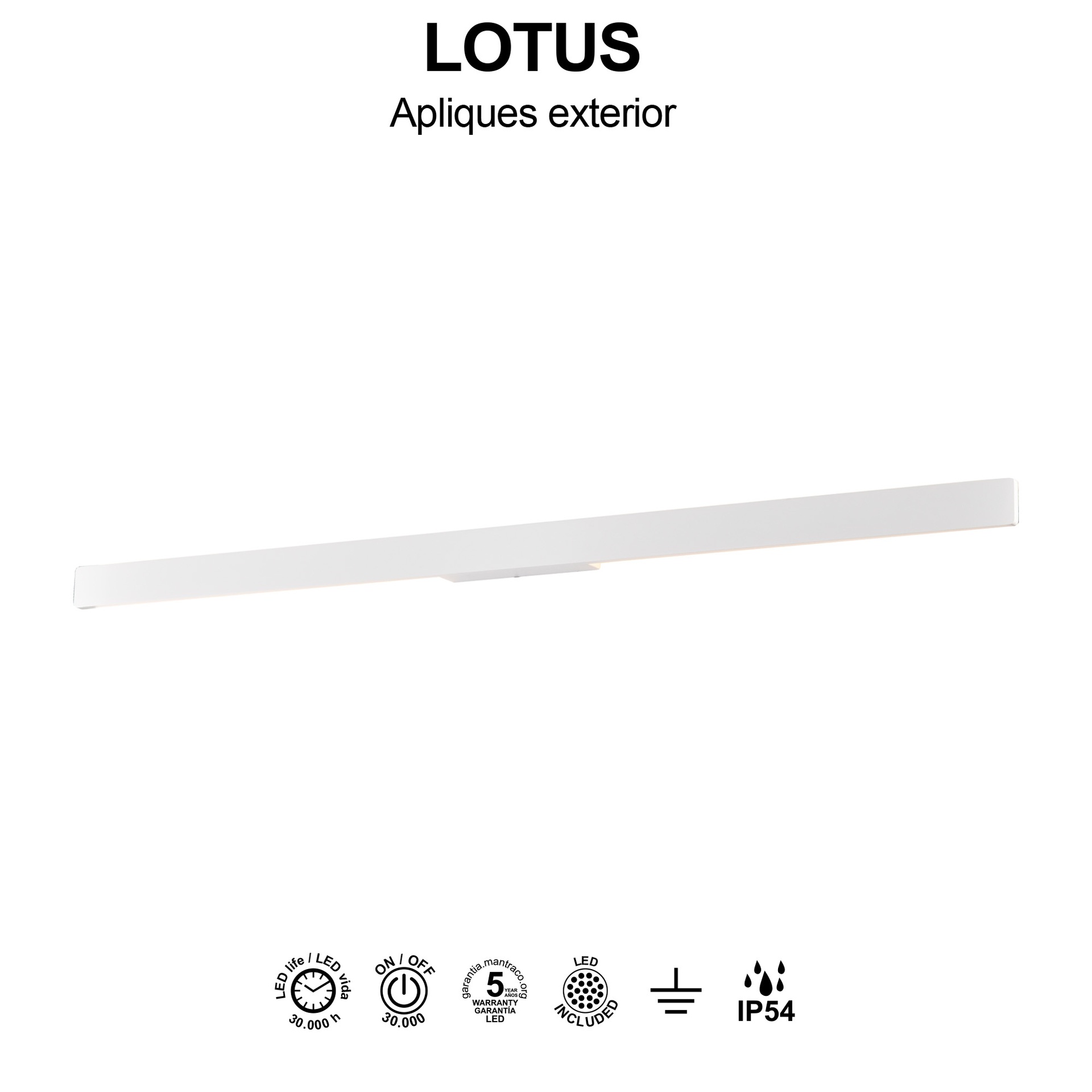 Lotus · Apliques · Blanc
