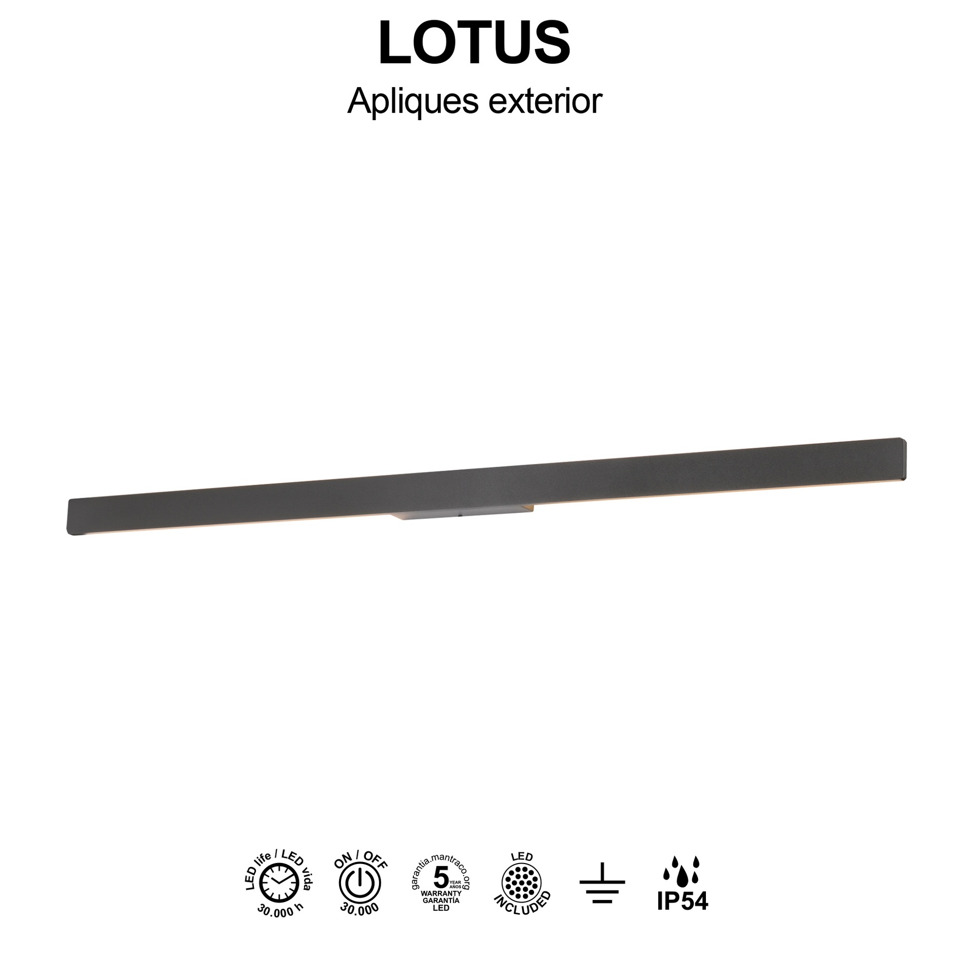 Lotus · Apliques · Grigio scuro
