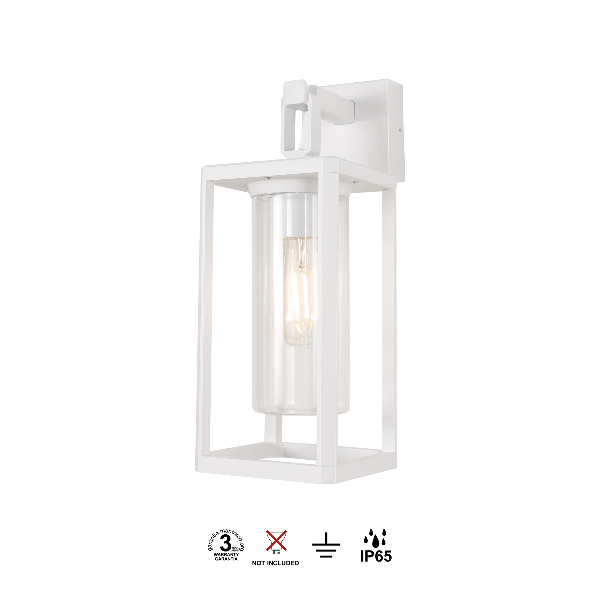 ALPS * WALL LAMP 1L E27 IP65 WHITE