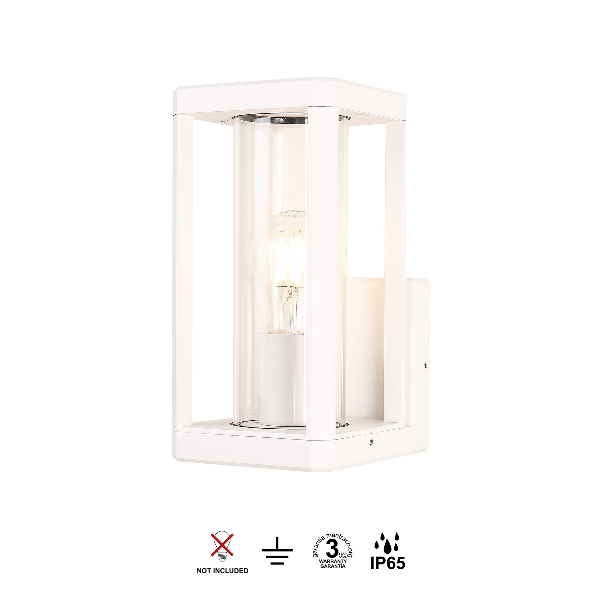 NEVADA * WALL LAMP 1L E27 WHITE