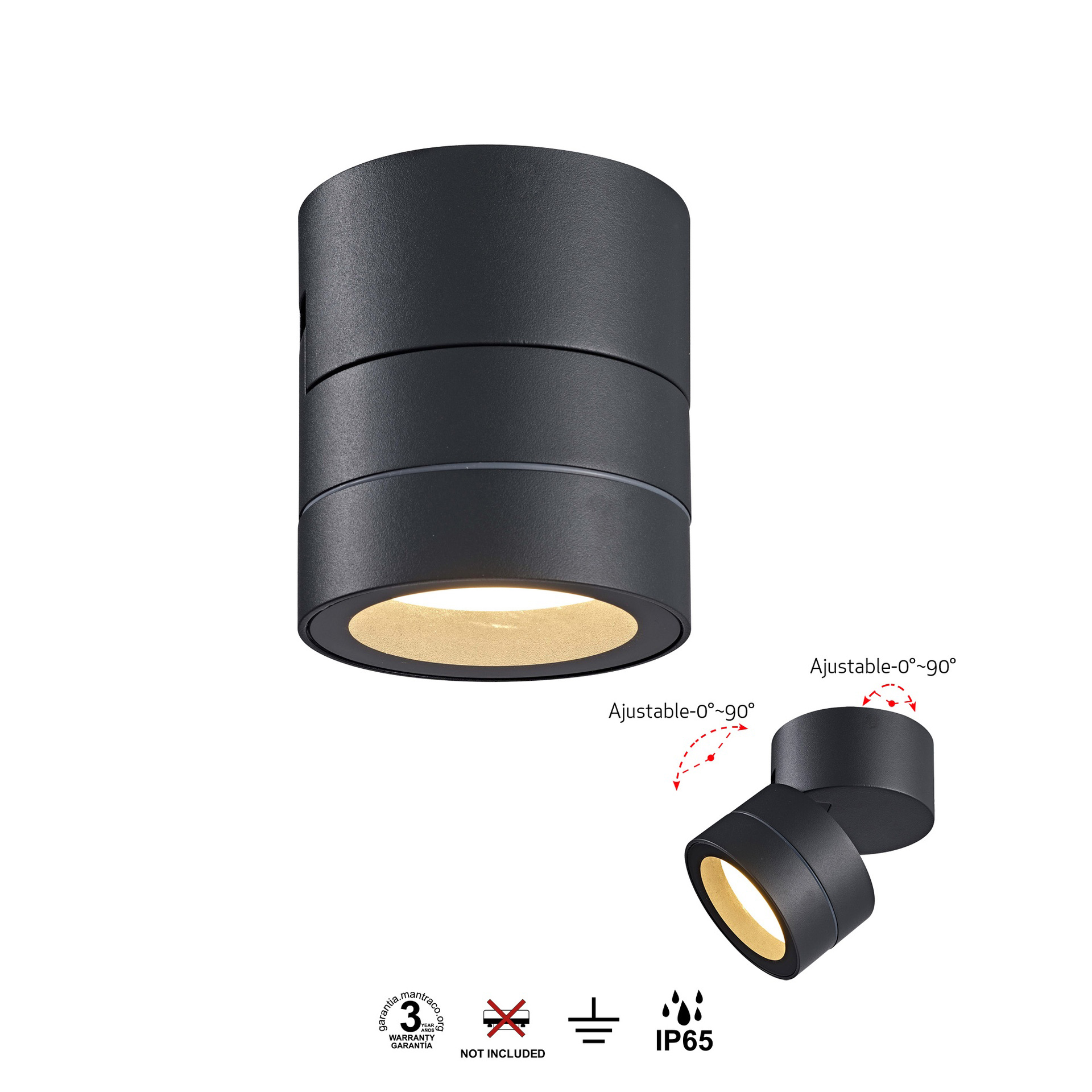 Saler · Luminarias de pared · Gris Oscuro
