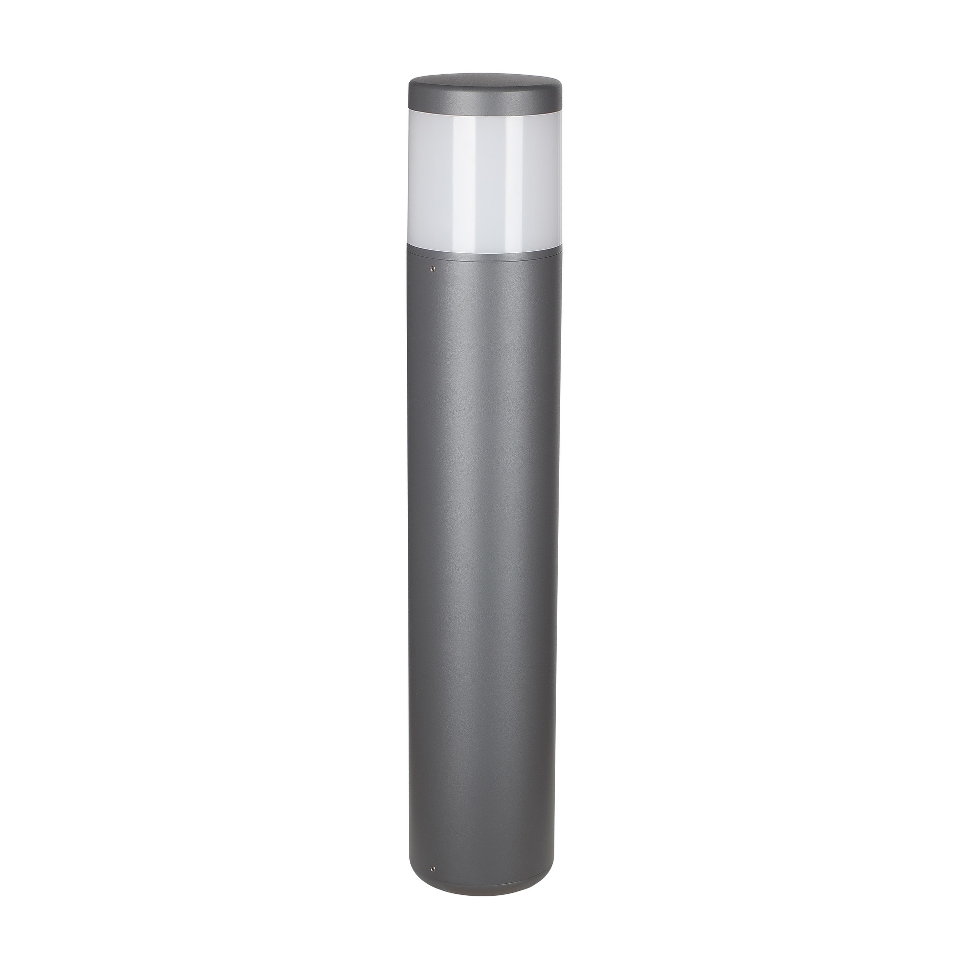 CHICAGO * EXTERIOR BOLLARD DARK GREY RED. 65CM IP65 E27
