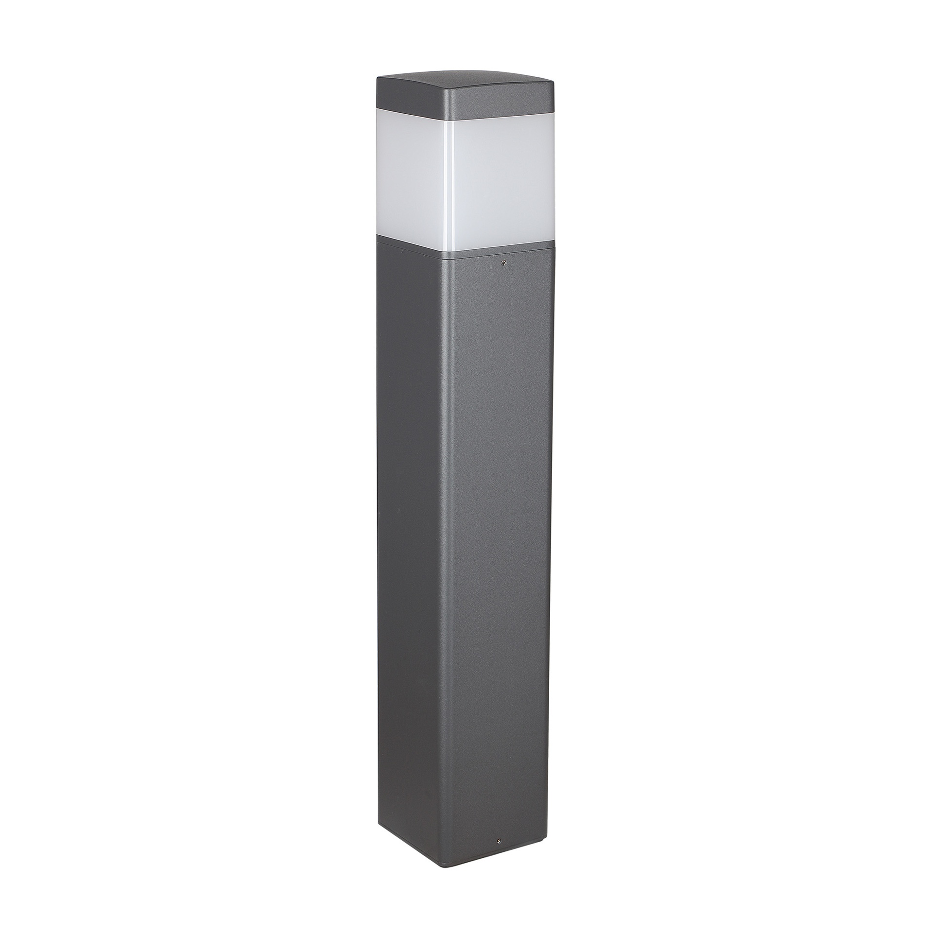 CHICAGO * BALISE EXTÉRIEURE GRIS FONCÉ SQUARE. 65CM IP65 E27