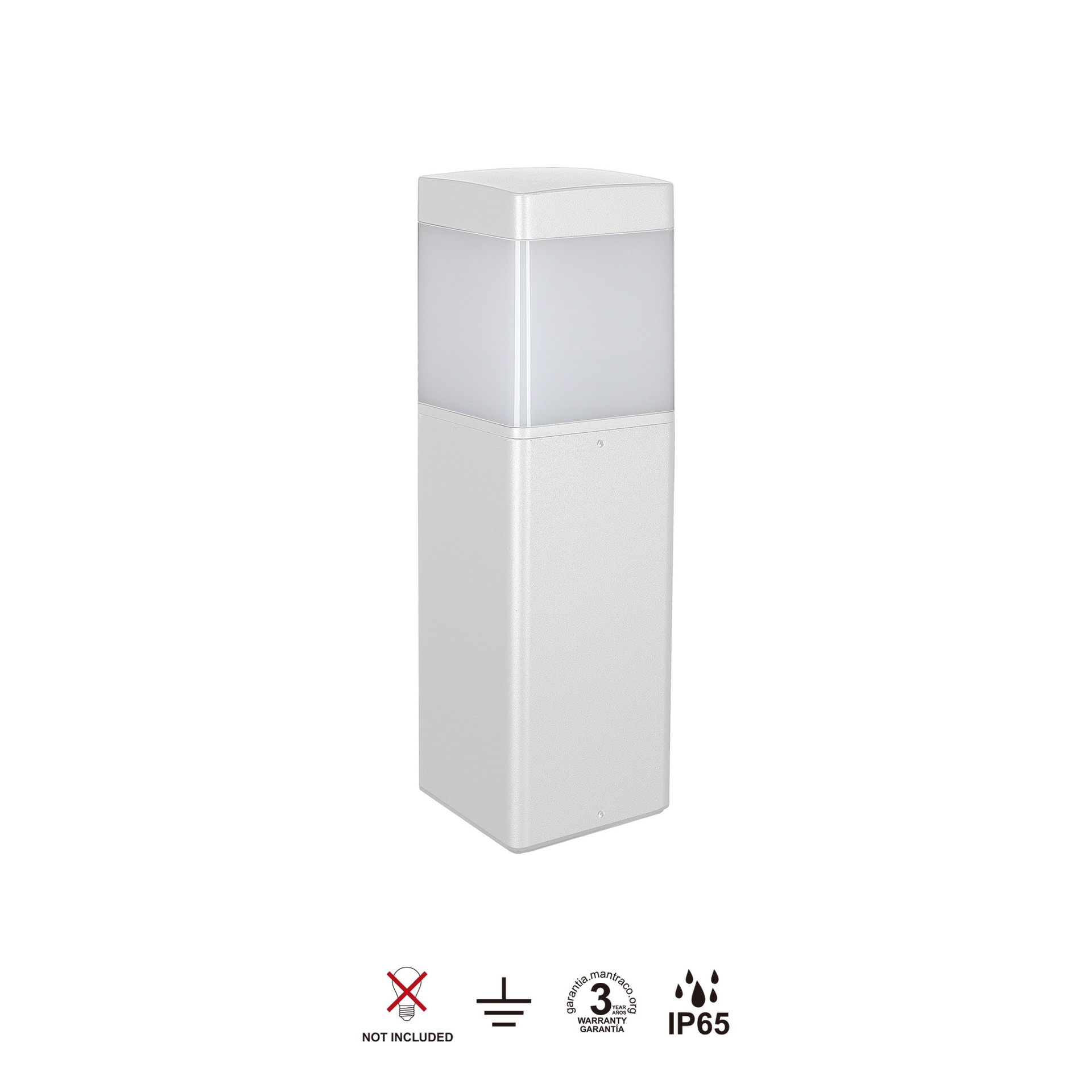 CHICAGO * OVERWALL EXTERIOR WHITE (SQUARE)  35CM IP65 E27